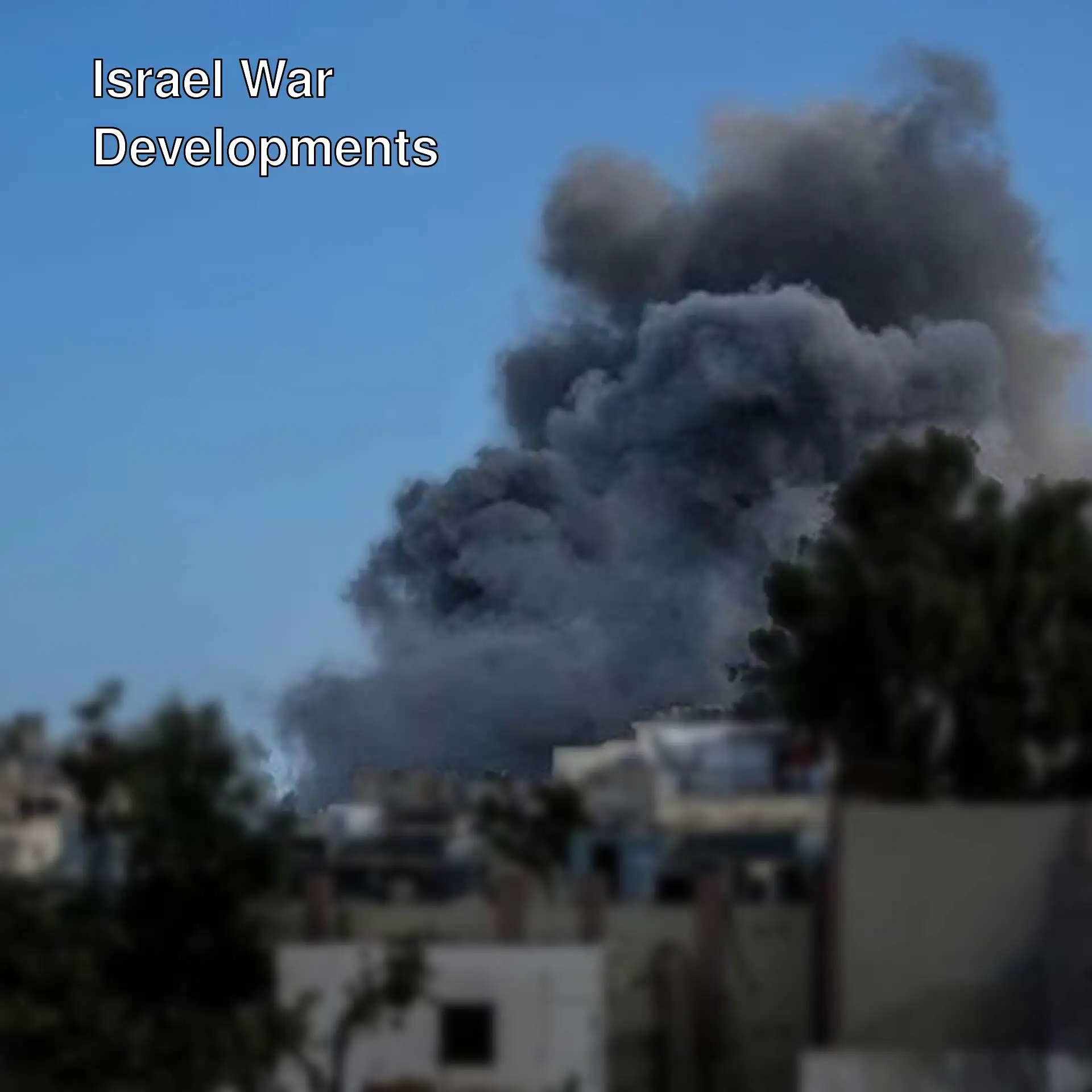 A black cloud of smoke in the sky