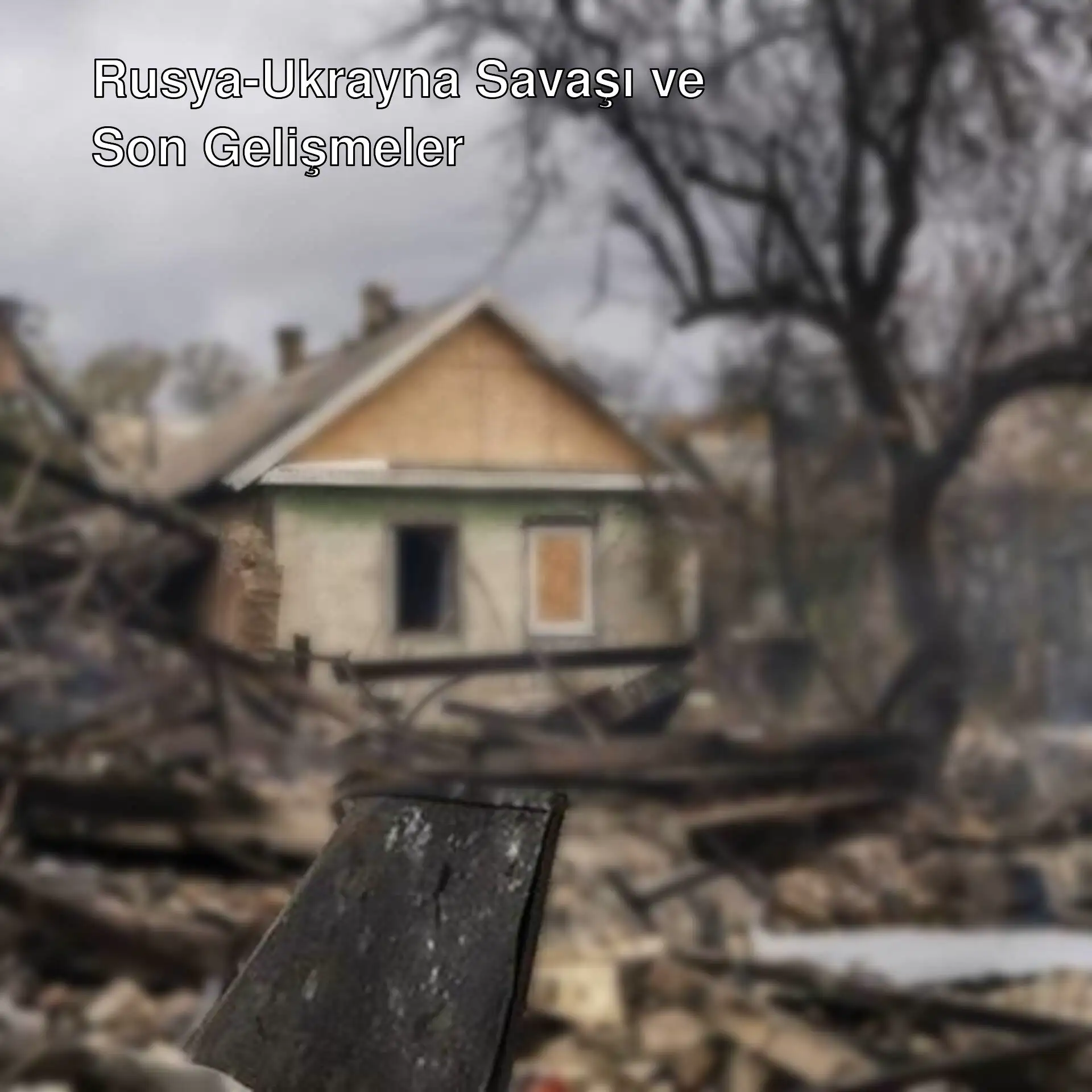 Ukrayna'da Rus saldırıları sonrası yıkılan bir ev. Ukrayna'da Rus saldırıları sonrası yıkılan bir ev.