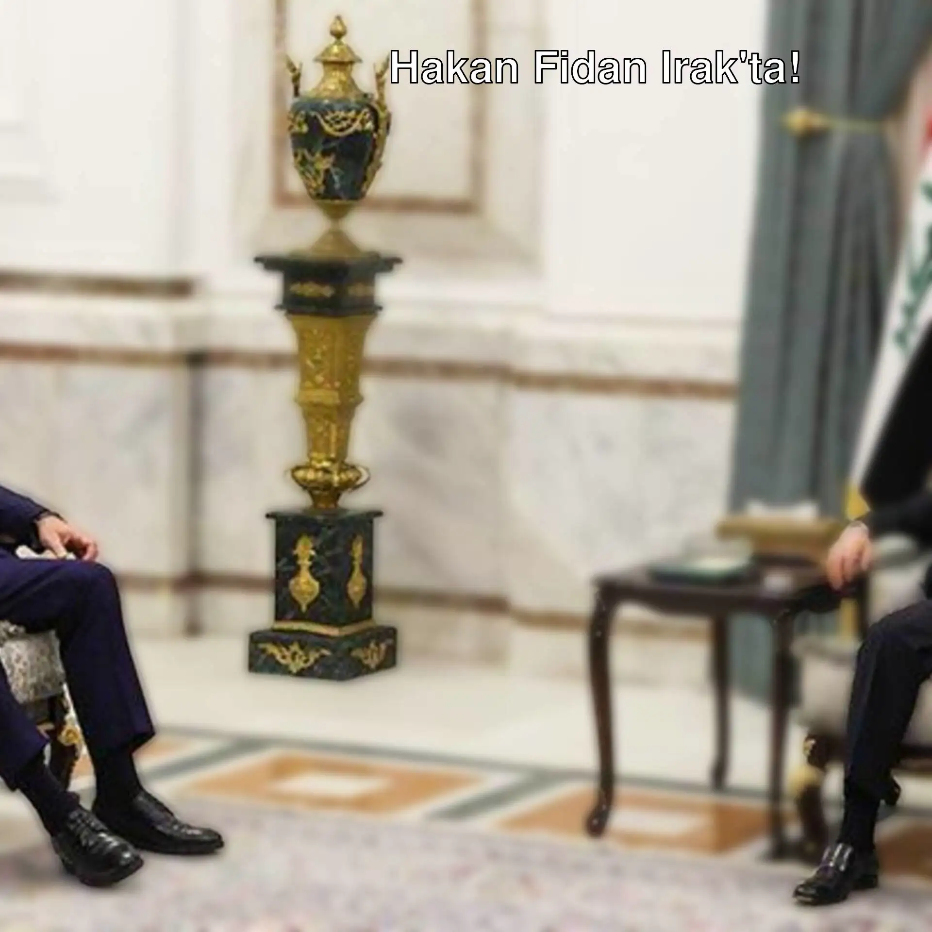 Dışişleri Bakanı Hakan Fidan ve Irak Cumhurbaşkanı Abdullatif Reşid.