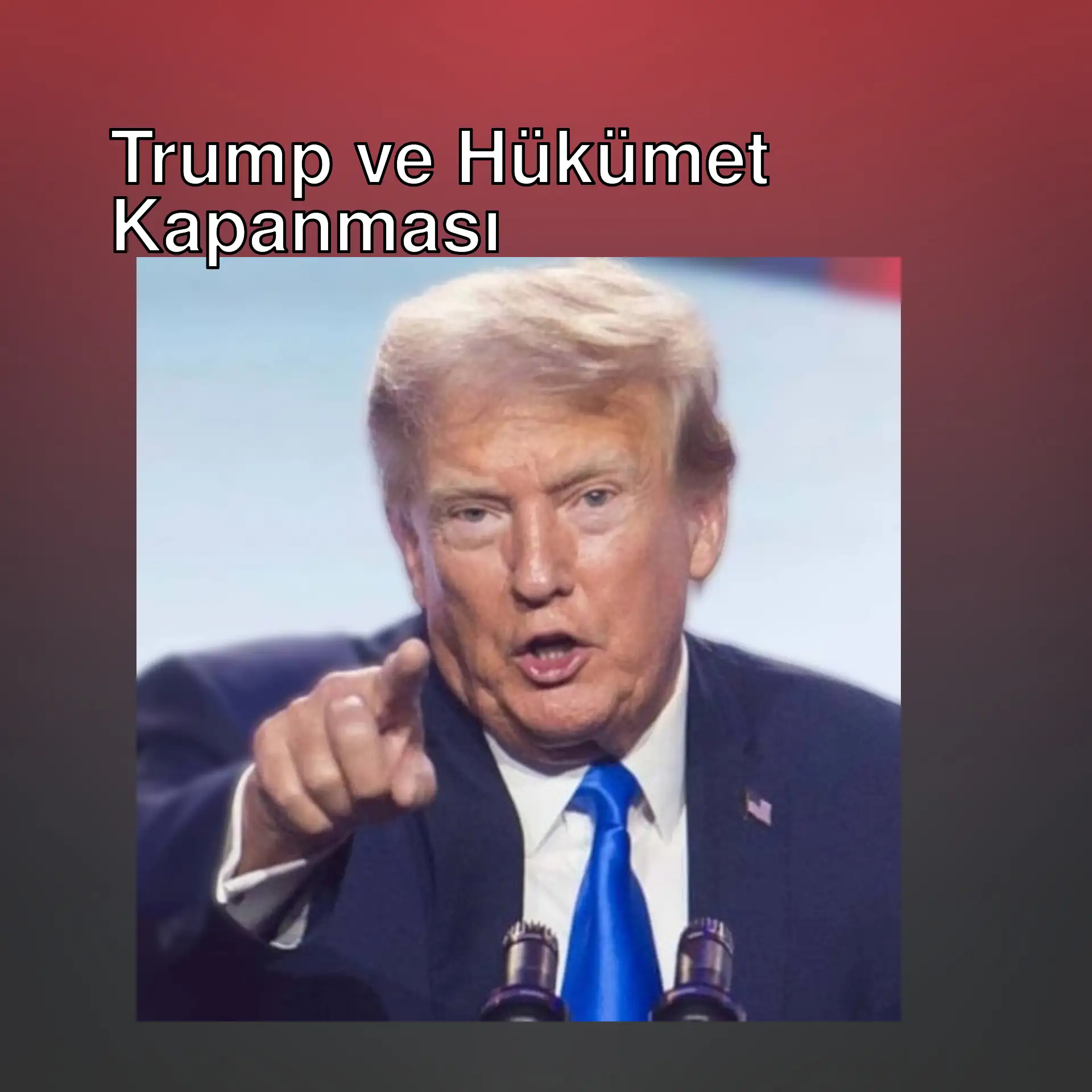 Trump, gıda yardımı ile ilgili açıklama yapıyor.