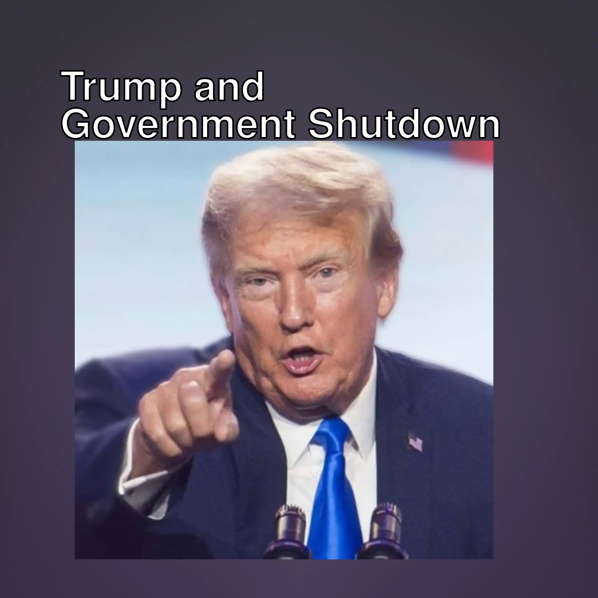 Trump makes a statement about food aid.