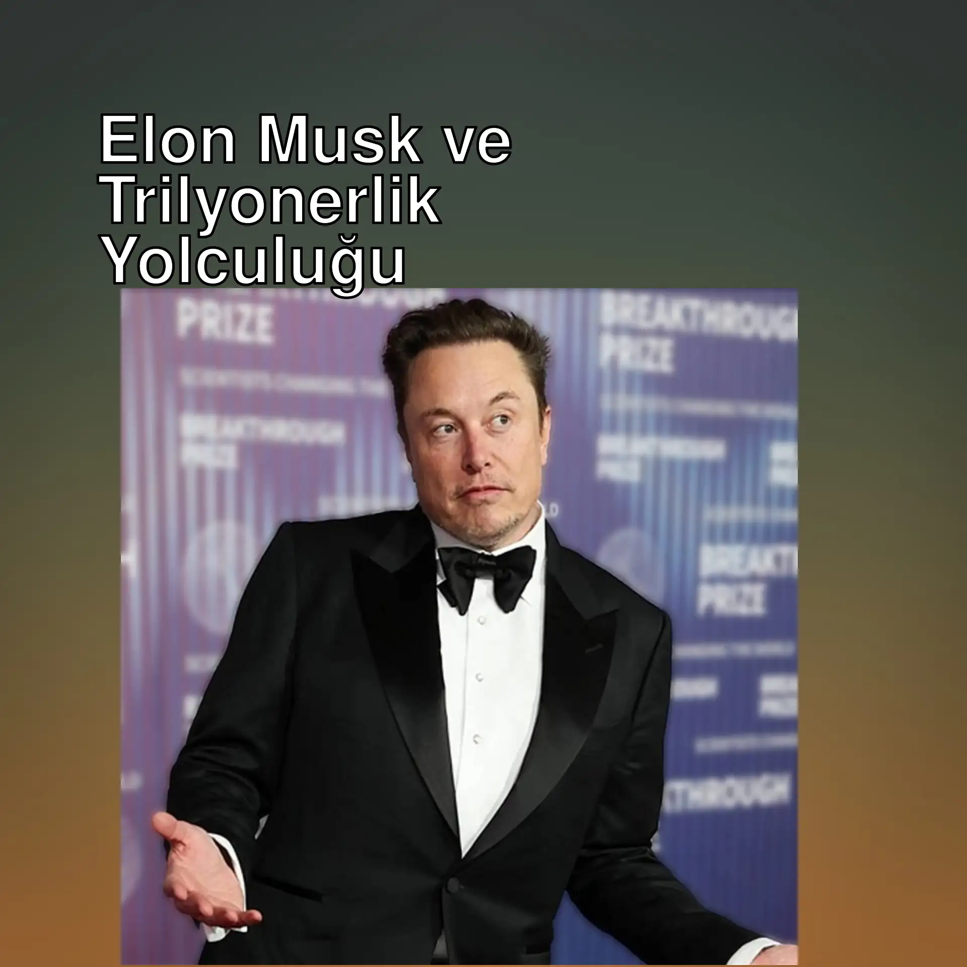 Elon Musk tuxedo ile poz veriyor.