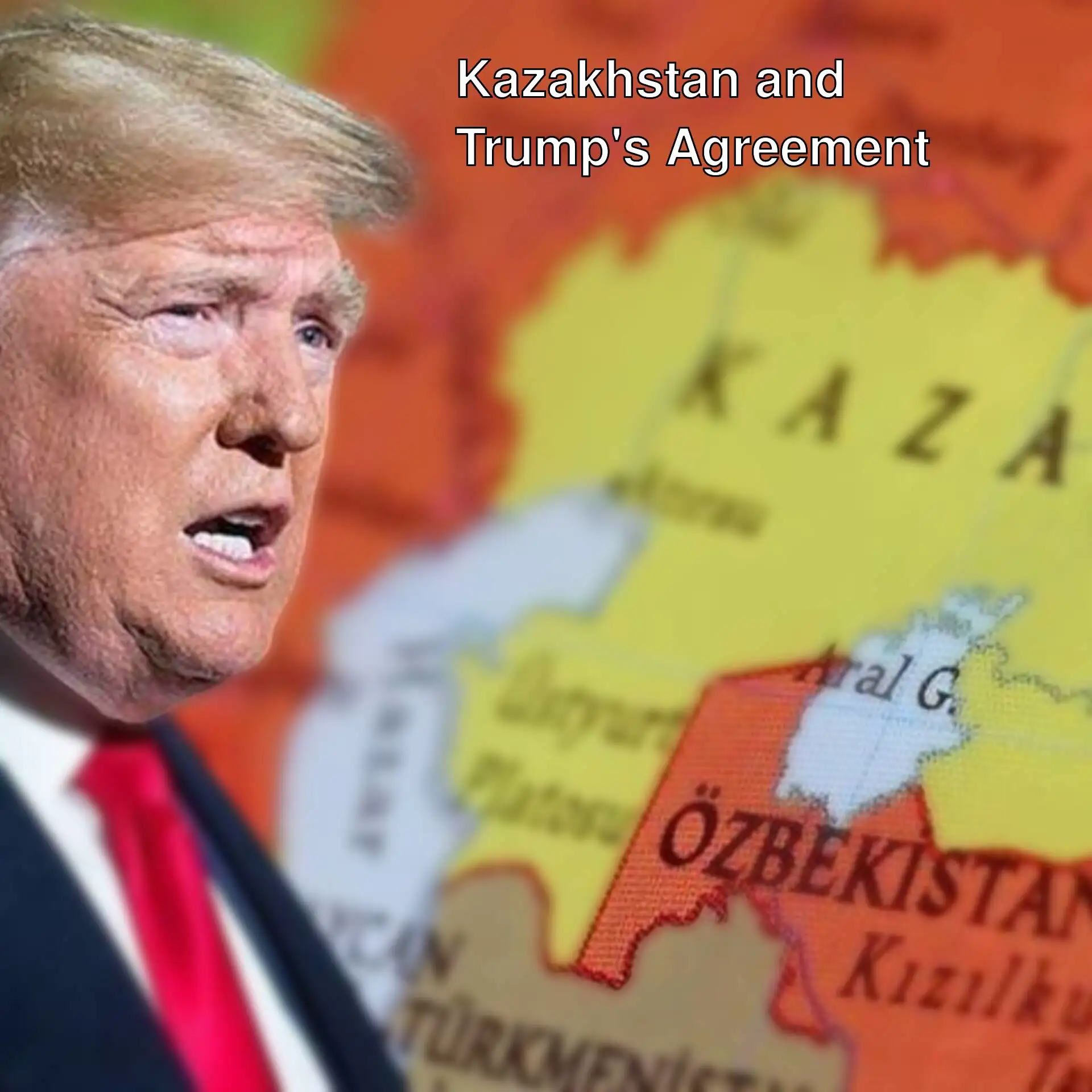 Trump meeting with the President of Kazakhstan.