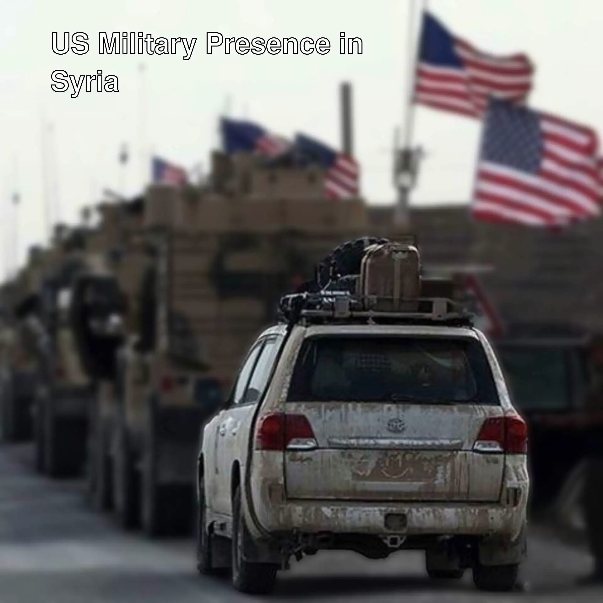 Military vehicles and flags Military vehicles and flags