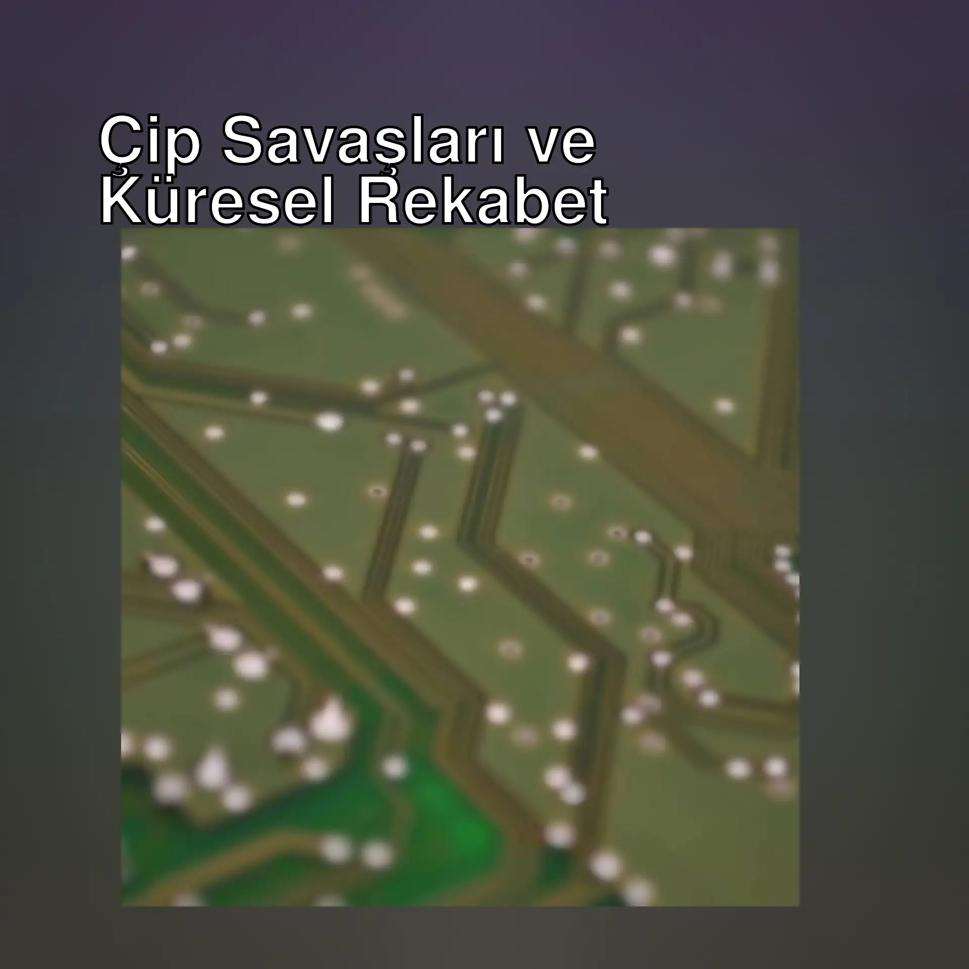 Bir devre kartının yakın çekimi.