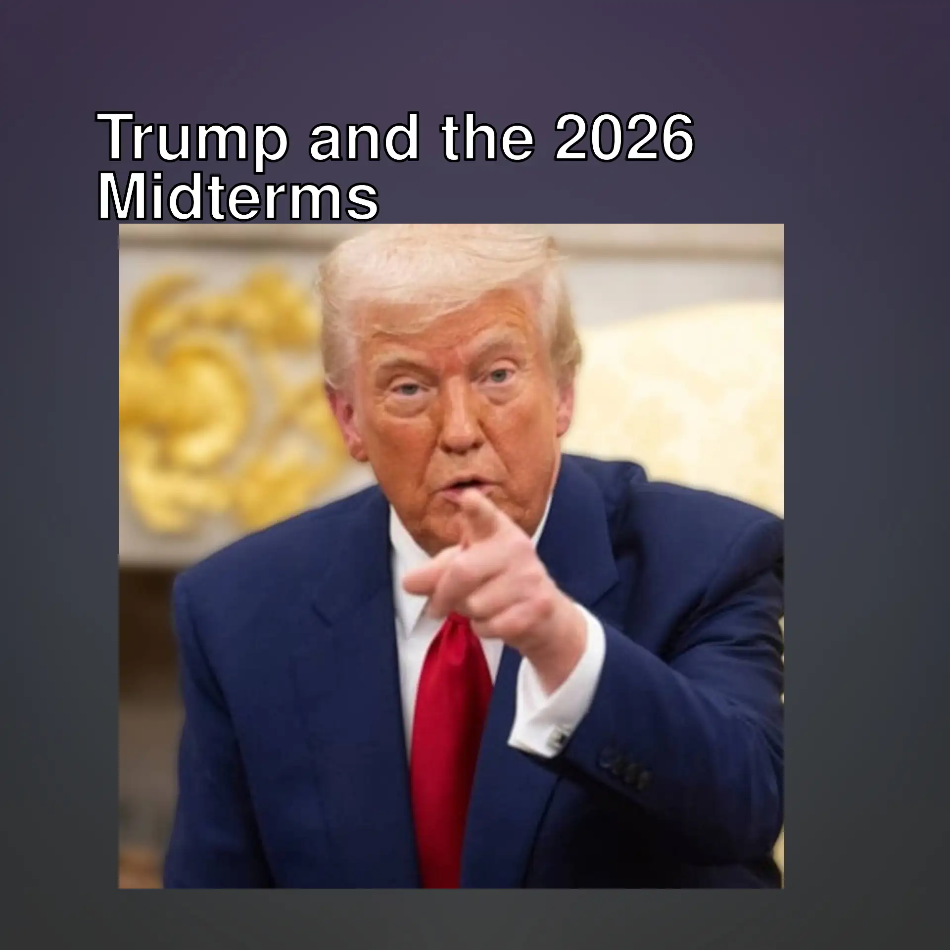 Trump pointing at the camera.