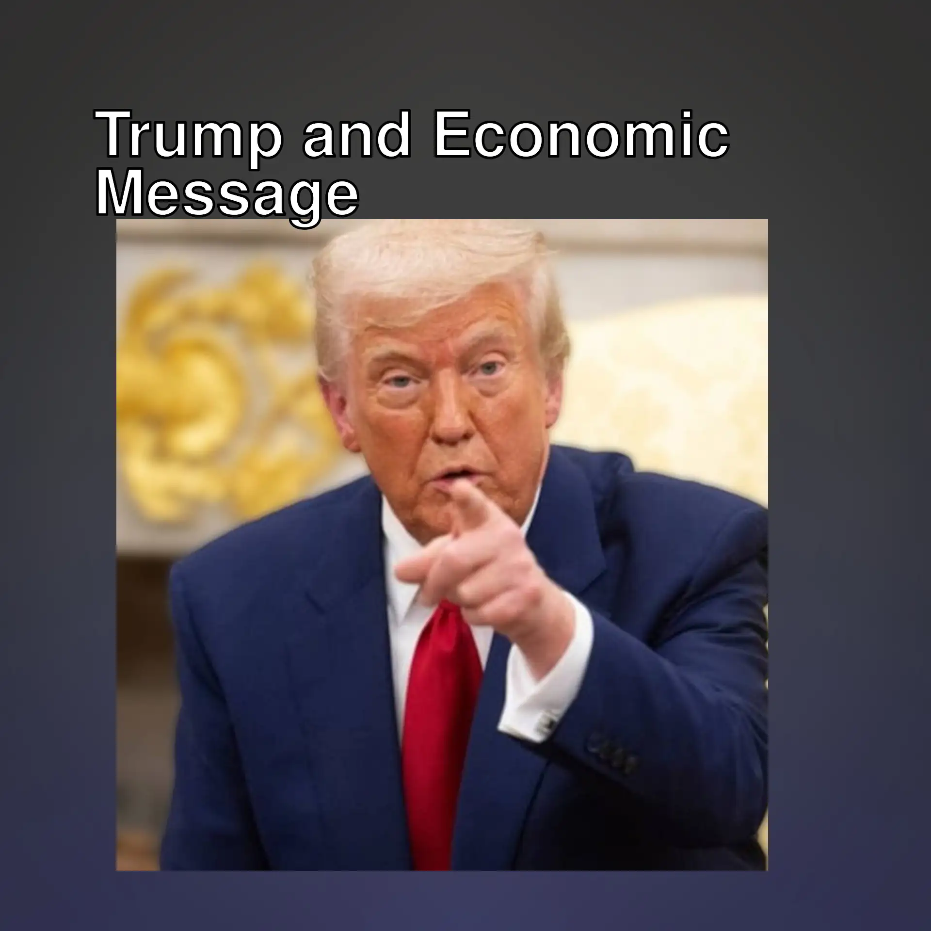 Trump pointing at the camera. Trump pointing at the camera.