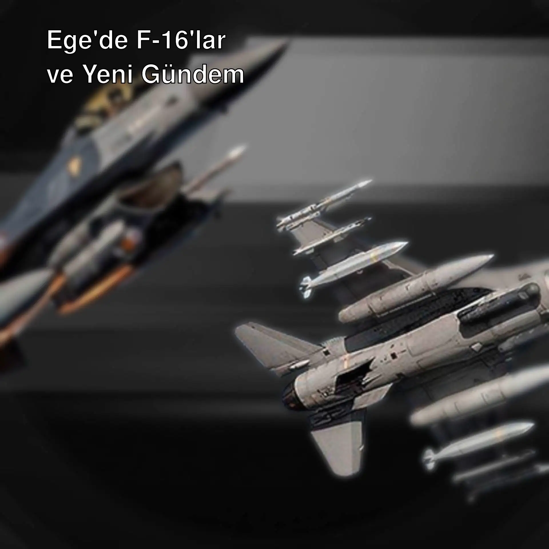 Türk ve Yunan F-16'ları havada karşı karşıya. Türk ve Yunan F-16'ları havada karşı karşıya.