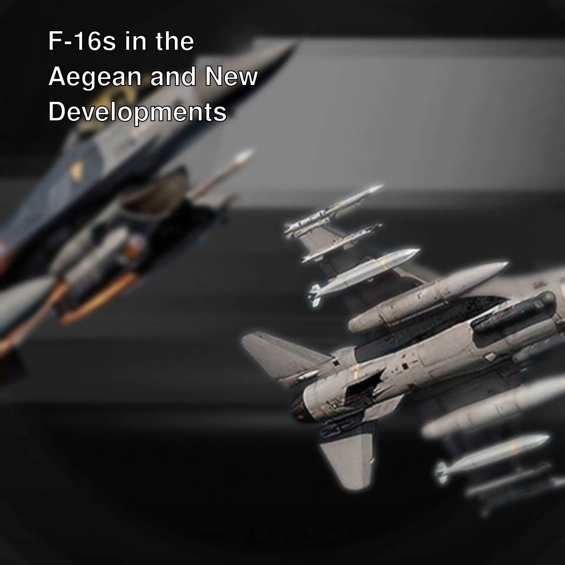 Turkish and Greek F-16s in the air.