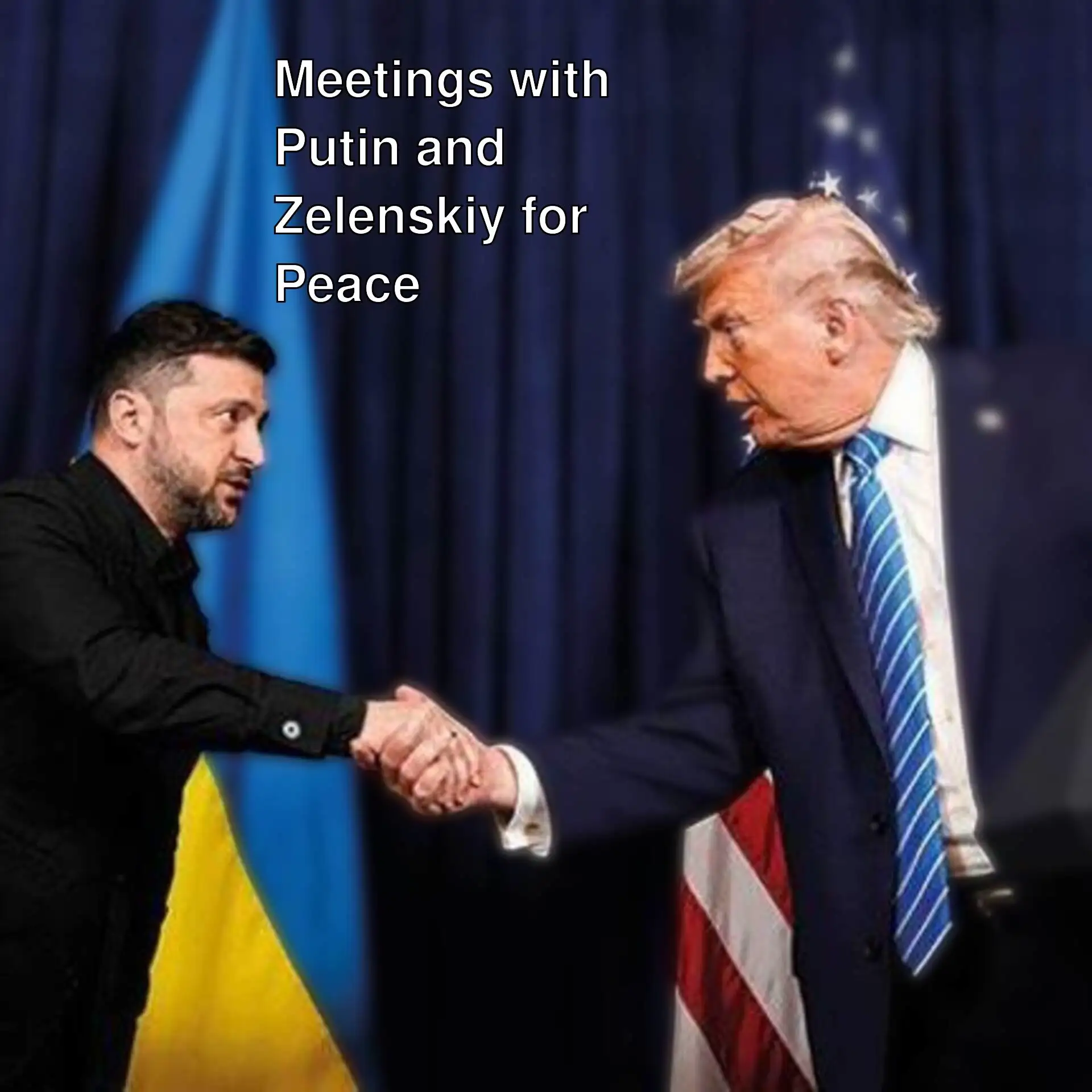 Trump and Zelenskiy discuss peace talks.