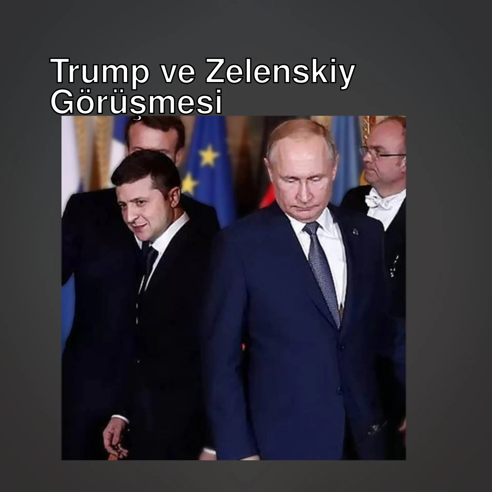 Trump ve Zelenskiy, barış görüşmeleri için bir araya geldi.