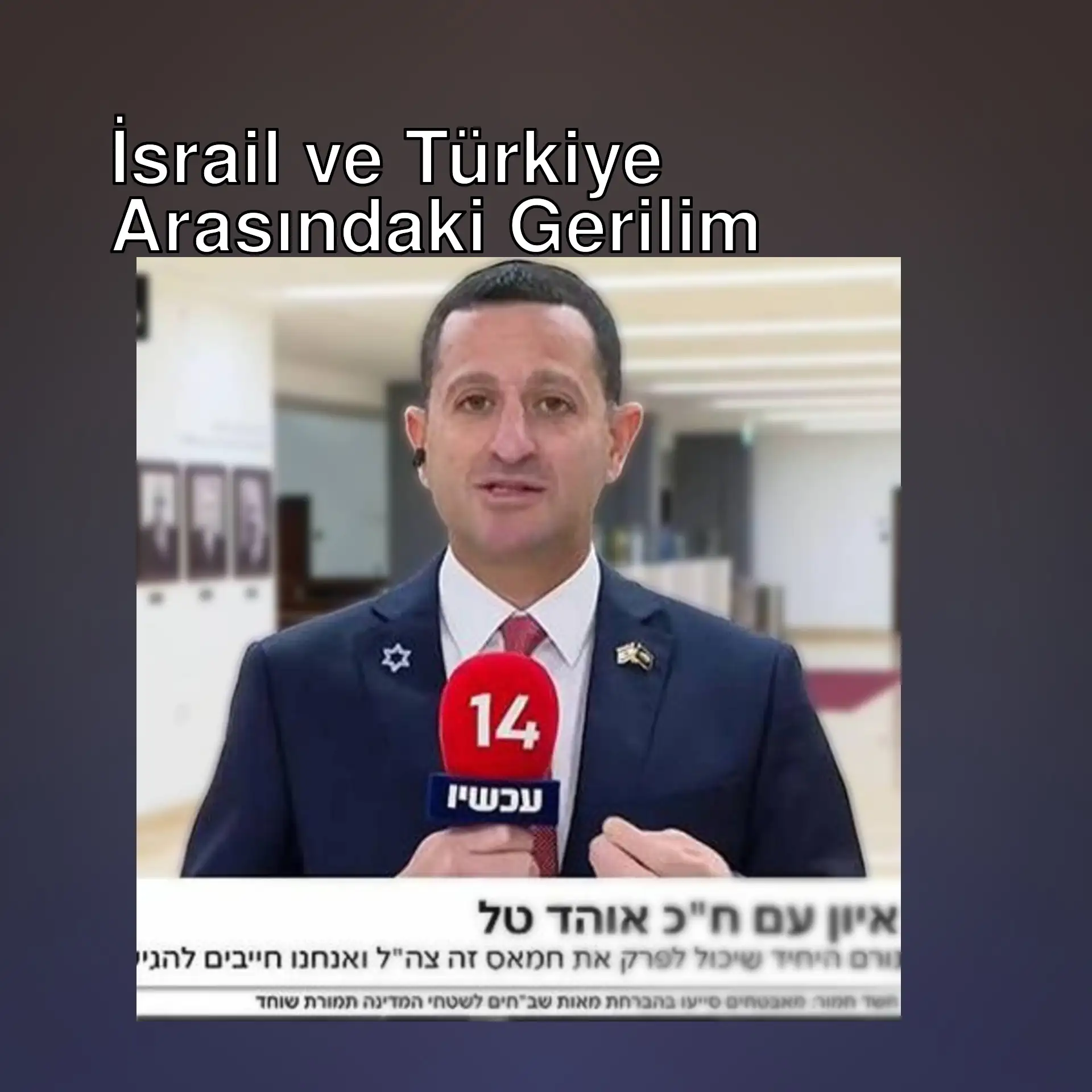 İsrailli milletvekili canlı yayında konuşuyor.