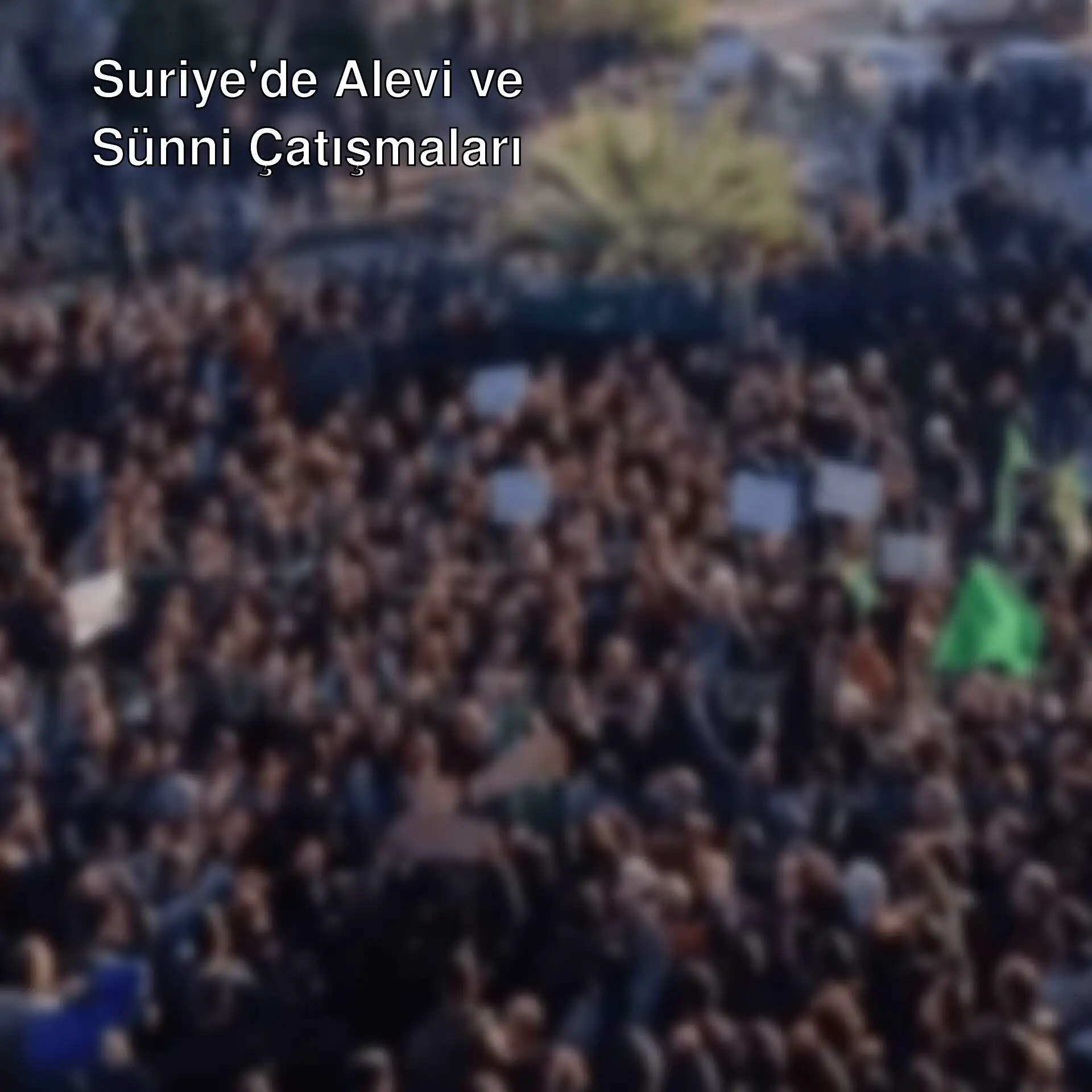 A group of people holding signs during protests in Syria.
