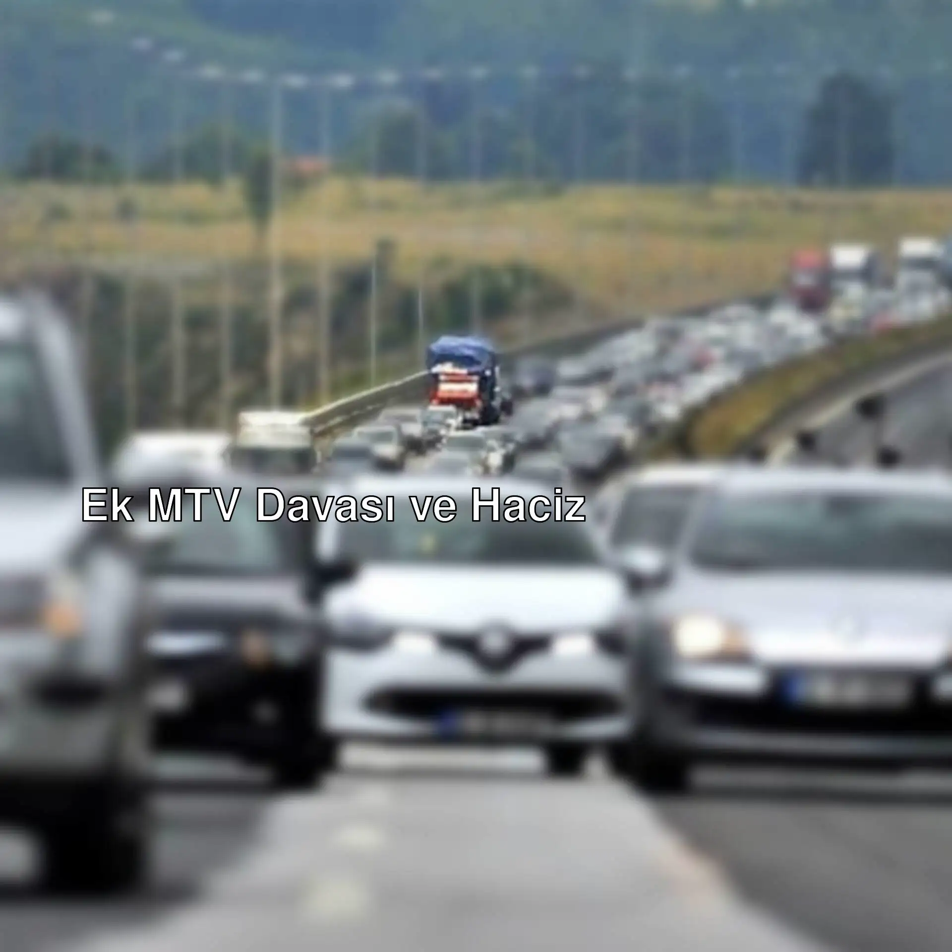 Bir otoyolda trafik