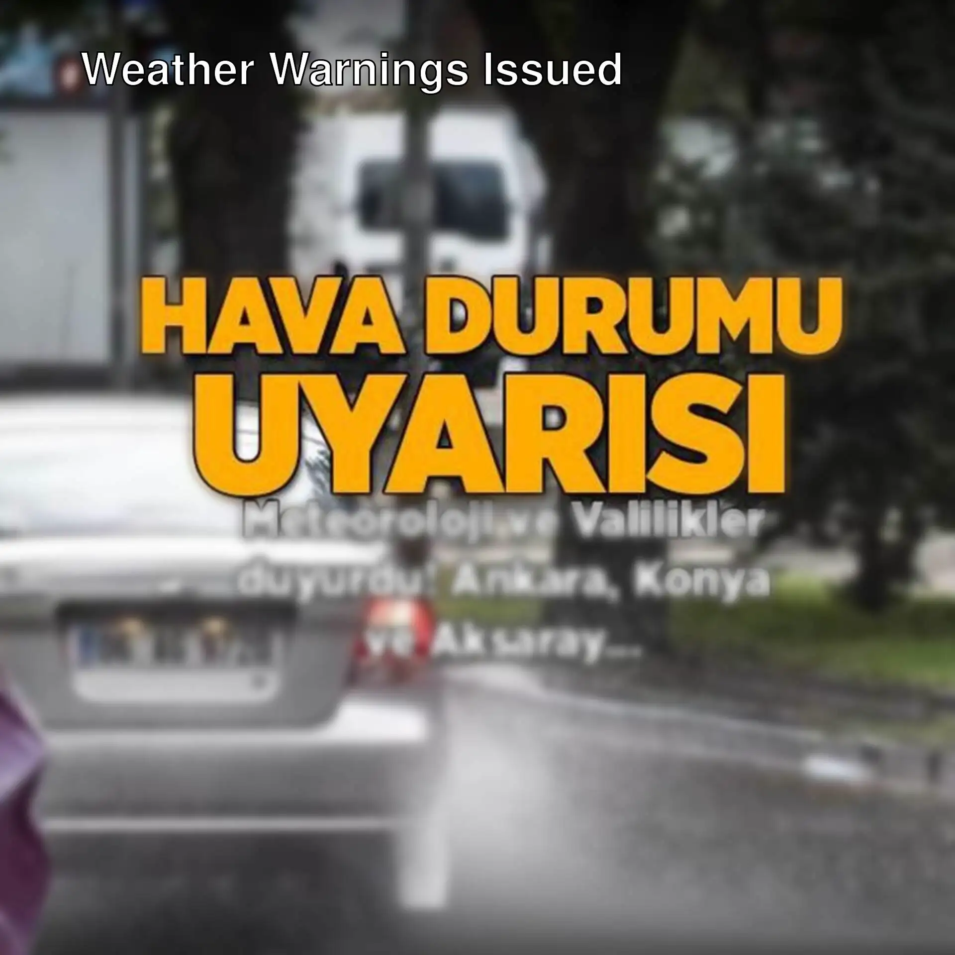 Severe weather alert! Severe weather alert!