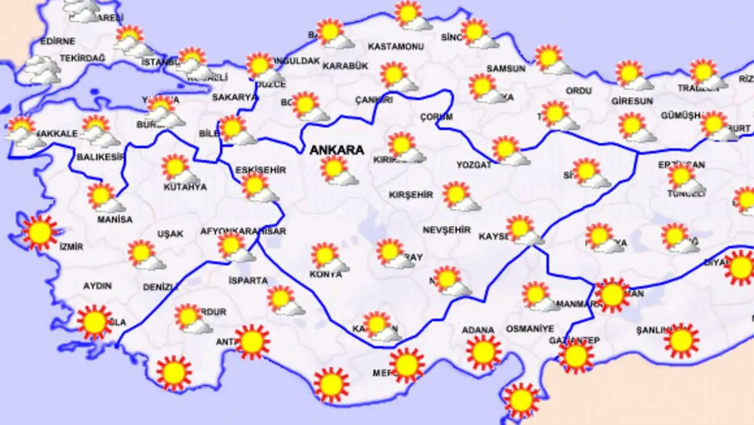 Weather map.