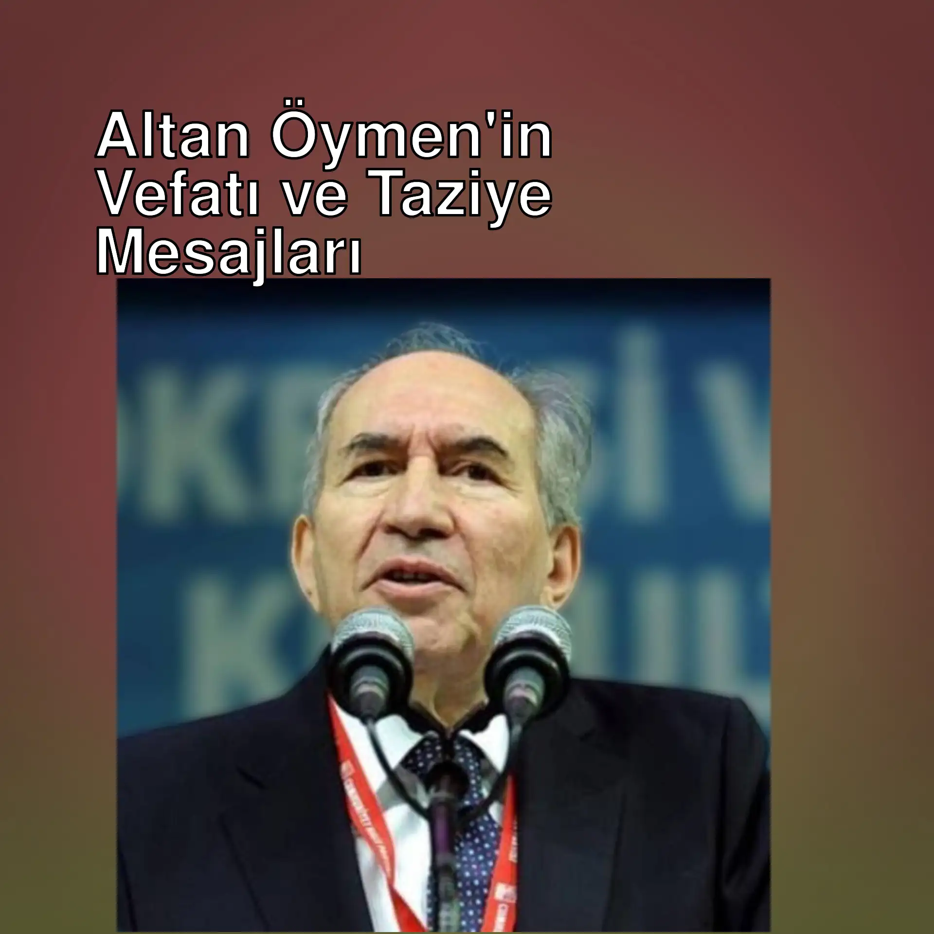 Altan Öymen, basın toplantısında mikrofonlara konuşuyor. Altan Öymen, basın toplantısında mikrofonlara konuşuyor.