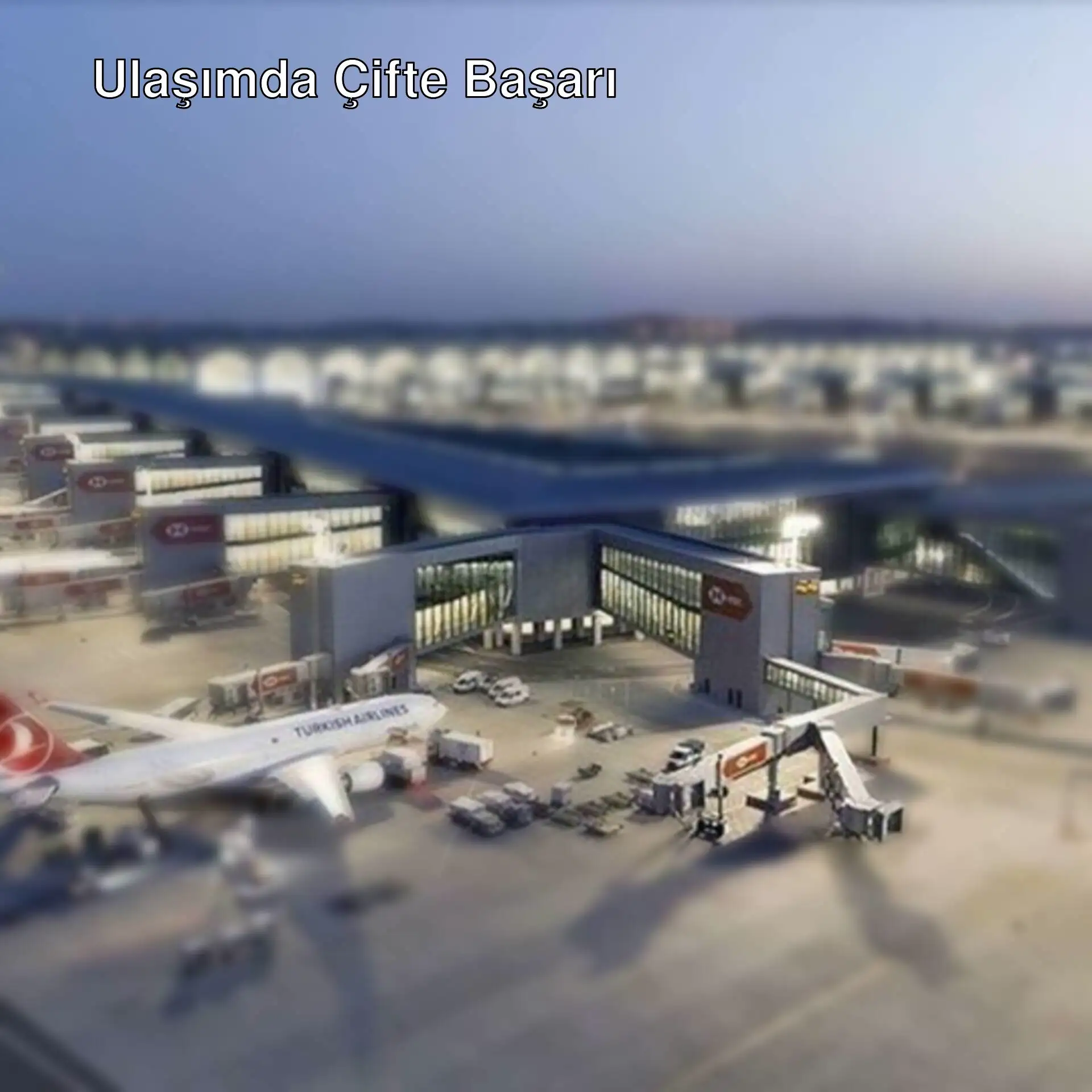 İstanbul Havalimanı'nda uçaklar park halinde. İstanbul Havalimanı'nda uçaklar park halinde.