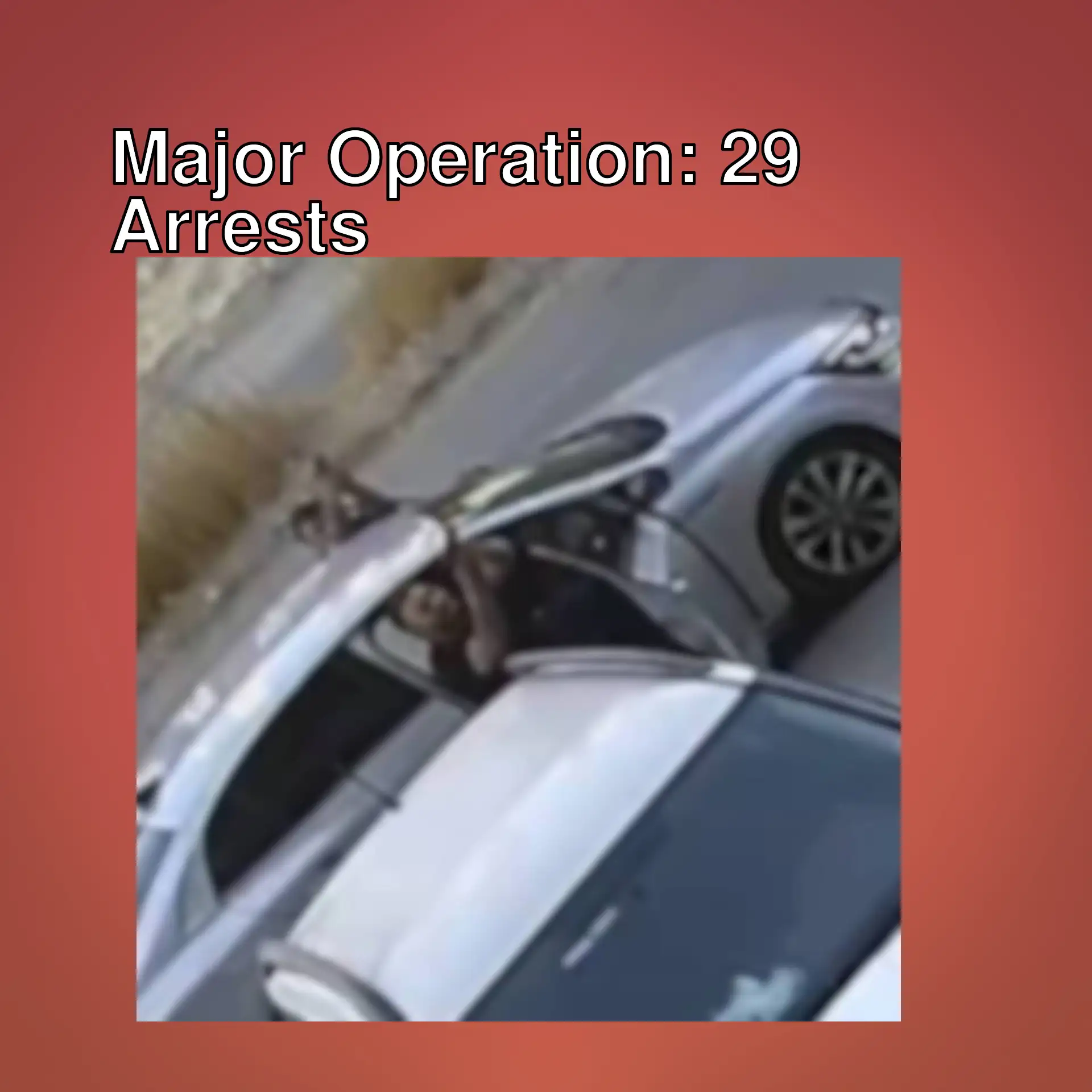 A person during an operation against crime syndicates in Istanbul.