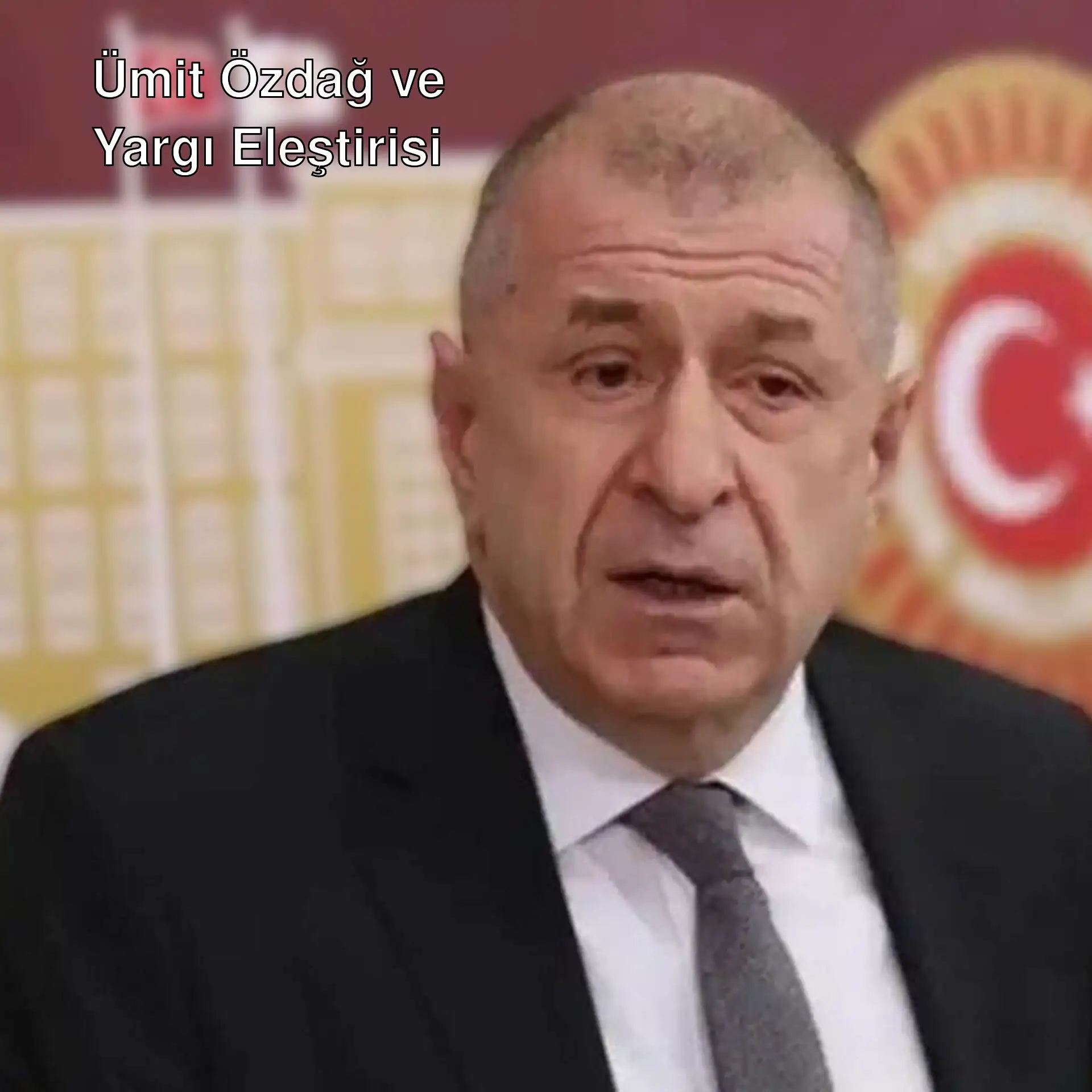 Ümit Özdağ, yargı eleştirisi yaparken. Ümit Özdağ, yargı eleştirisi yaparken.
