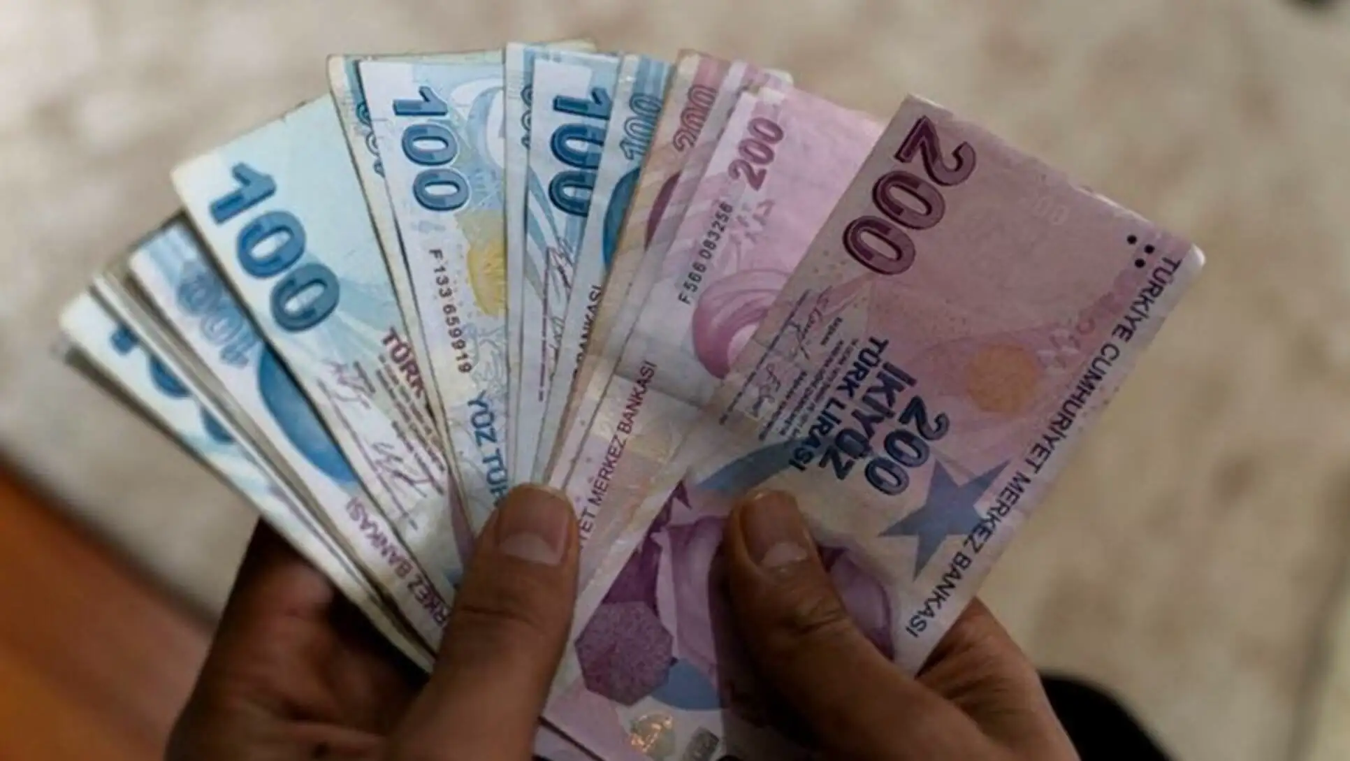 A person holding a fan of money.