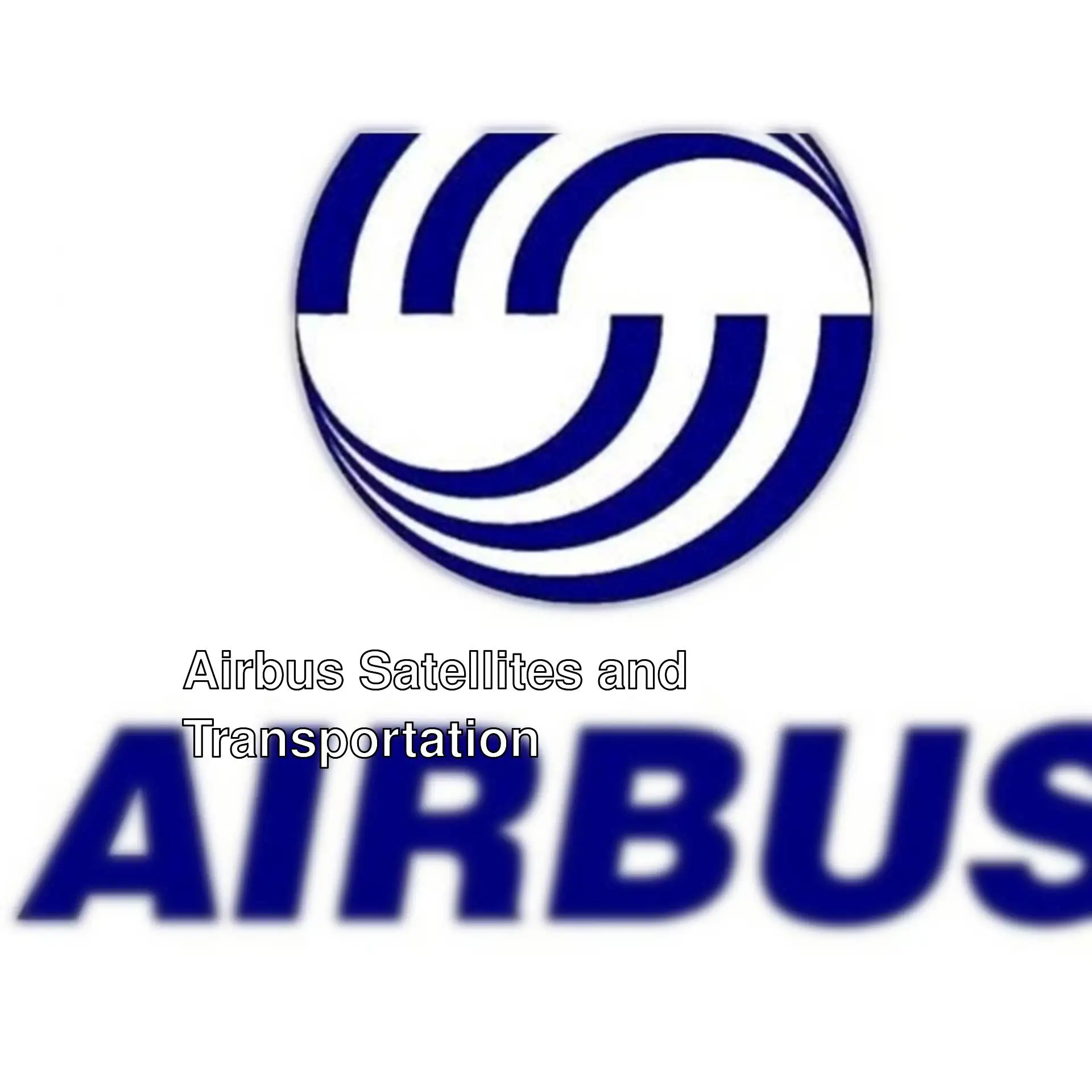 Logo of Airbus's satellites launched into space.