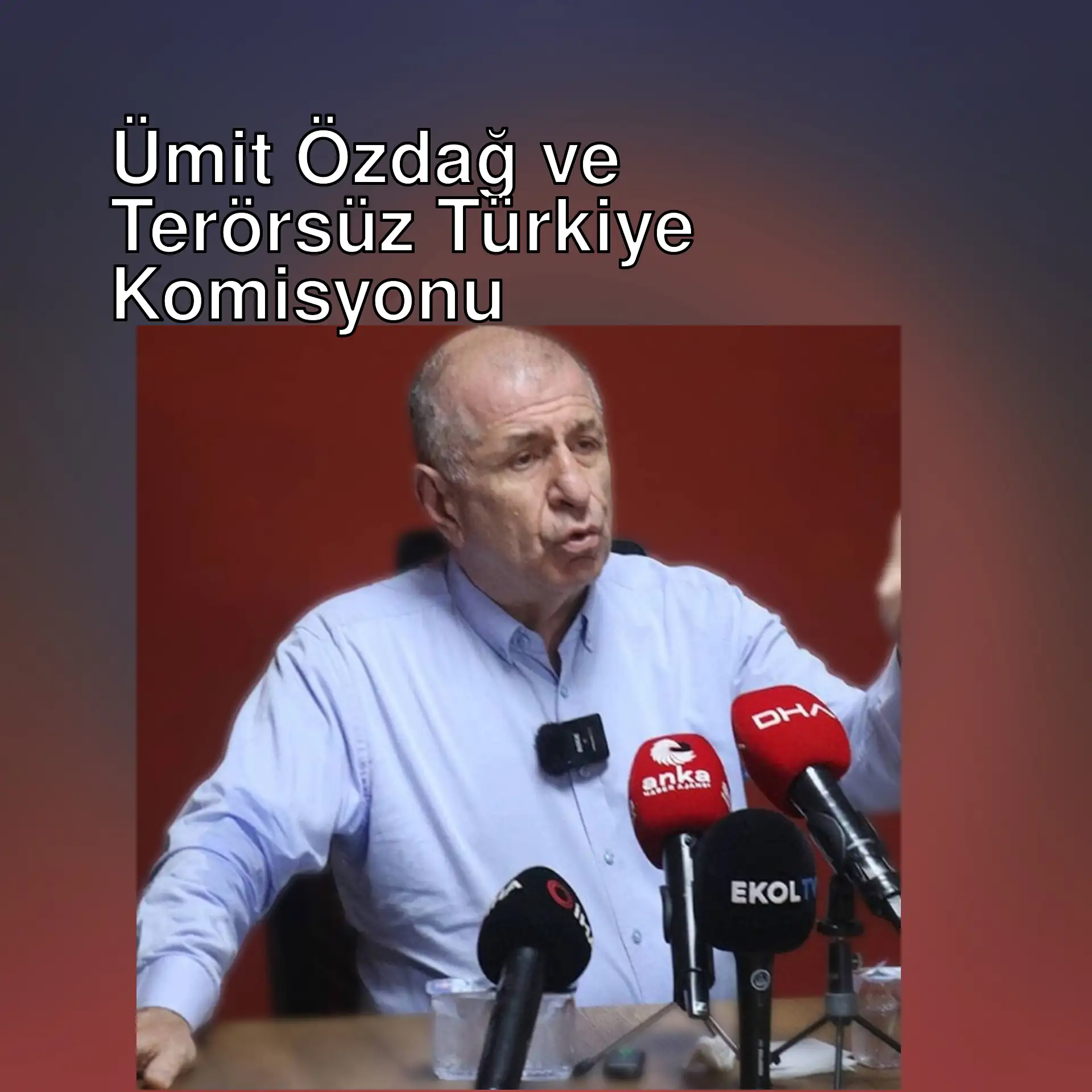 Ümit Özdağ, basın toplantısında konuşuyor.