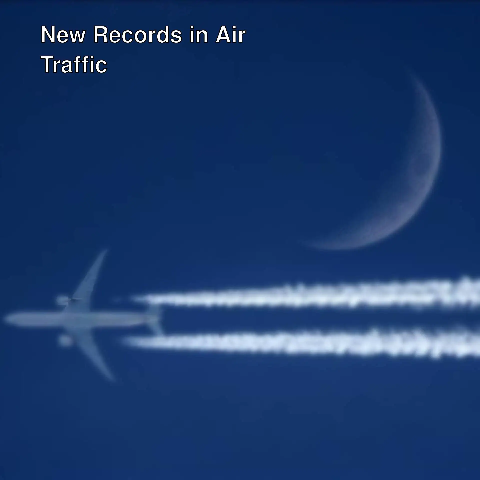 A plane flying in the sky.