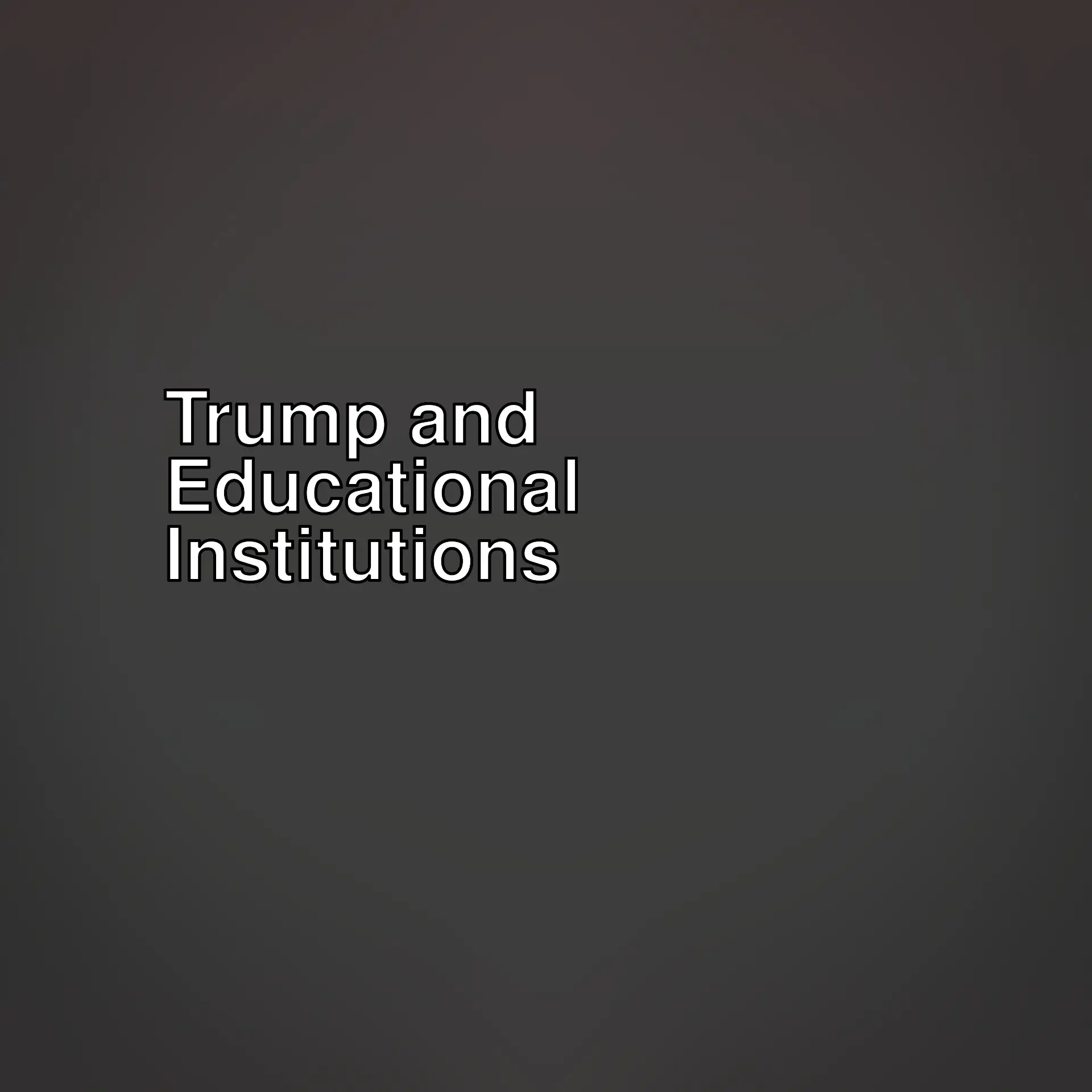 Fehmi Koru discusses Trump's educational policies. What will happen to prestigious schools like Harvard University? Read on with curiosity! Fehmi Koru discusses Trump's educational policies. What will happen to prestigious schools like Harvard University? Read on with curiosity!