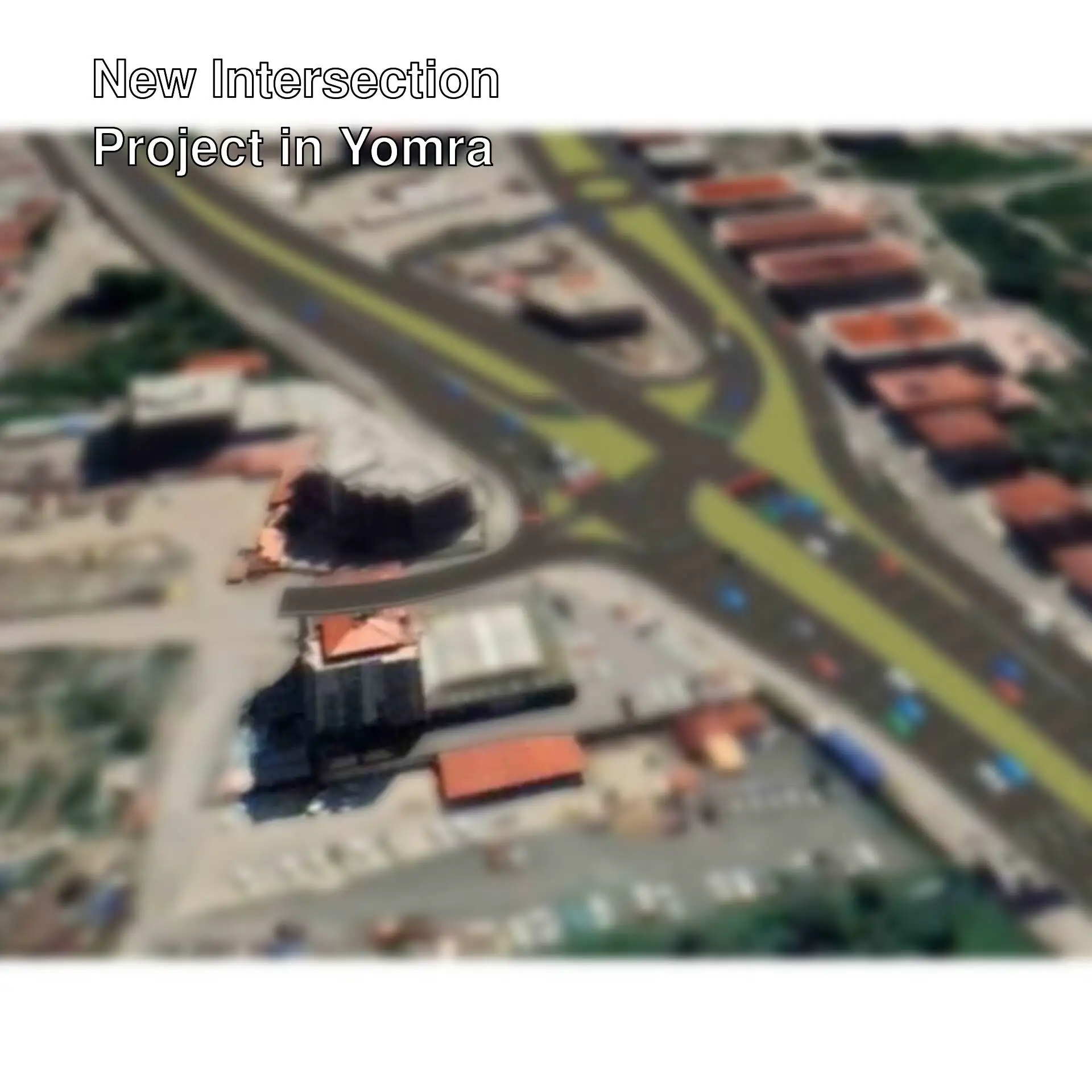 Aerial view of the new generation intersection project in Yomra. Aerial view of the new generation intersection project in Yomra.