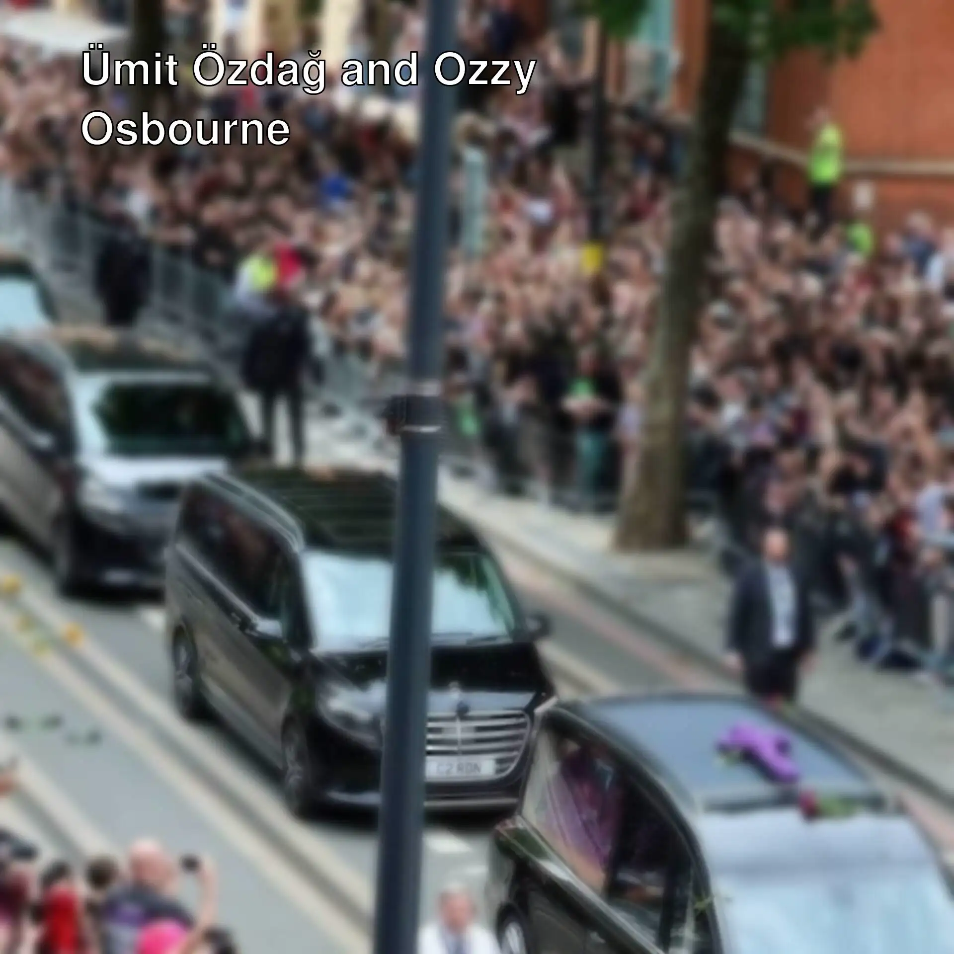 Fans gathered at Ozzy Osbourne's funeral. Fans gathered at Ozzy Osbourne's funeral.