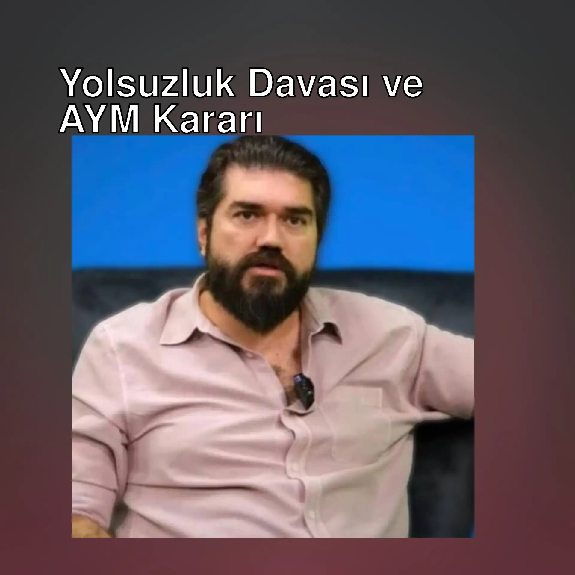Bir adam koltukta oturuyor.