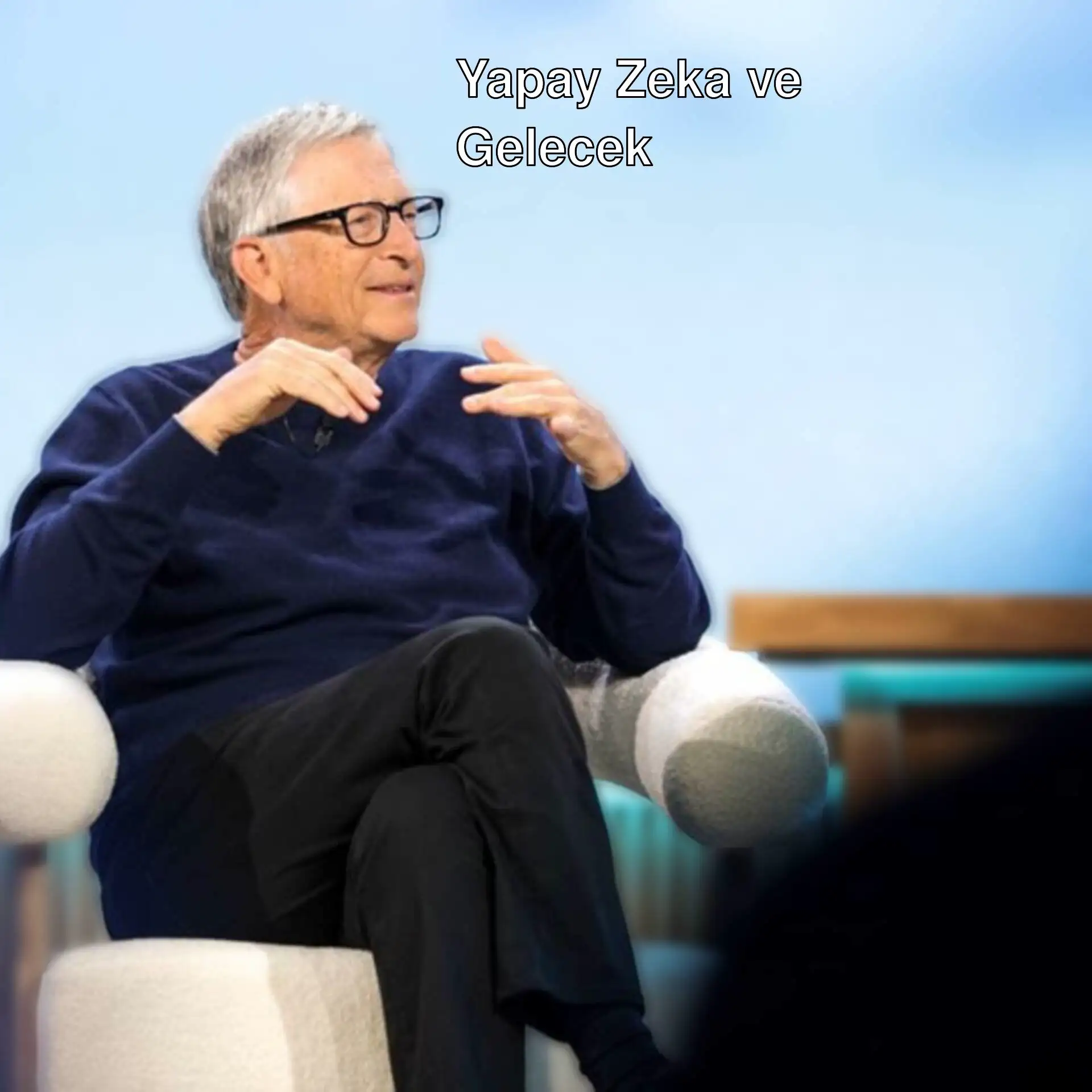 Bill Gates, yapay zeka hakkında konuşuyor. Bill Gates, yapay zeka hakkında konuşuyor.