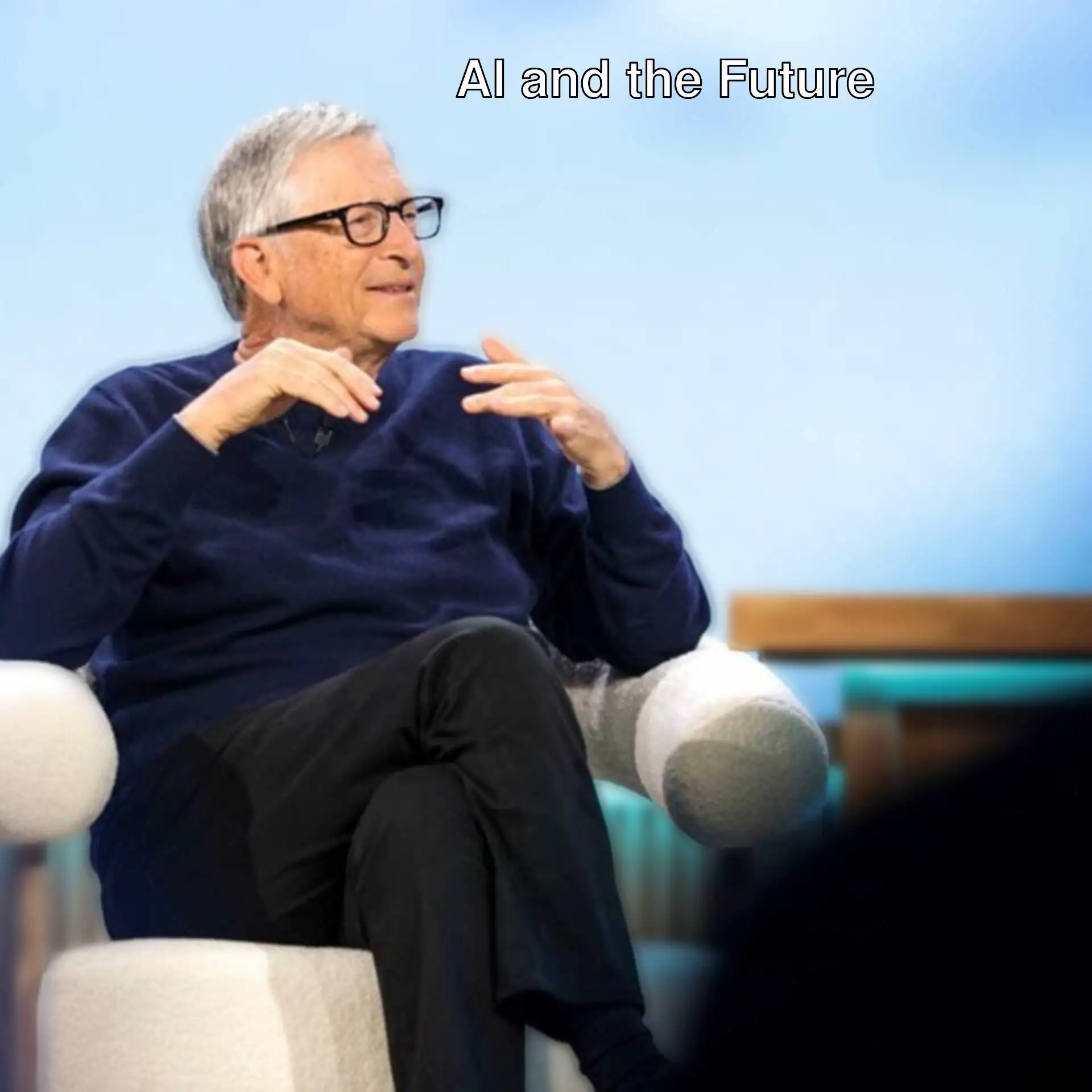 Bill Gates discussing artificial intelligence.