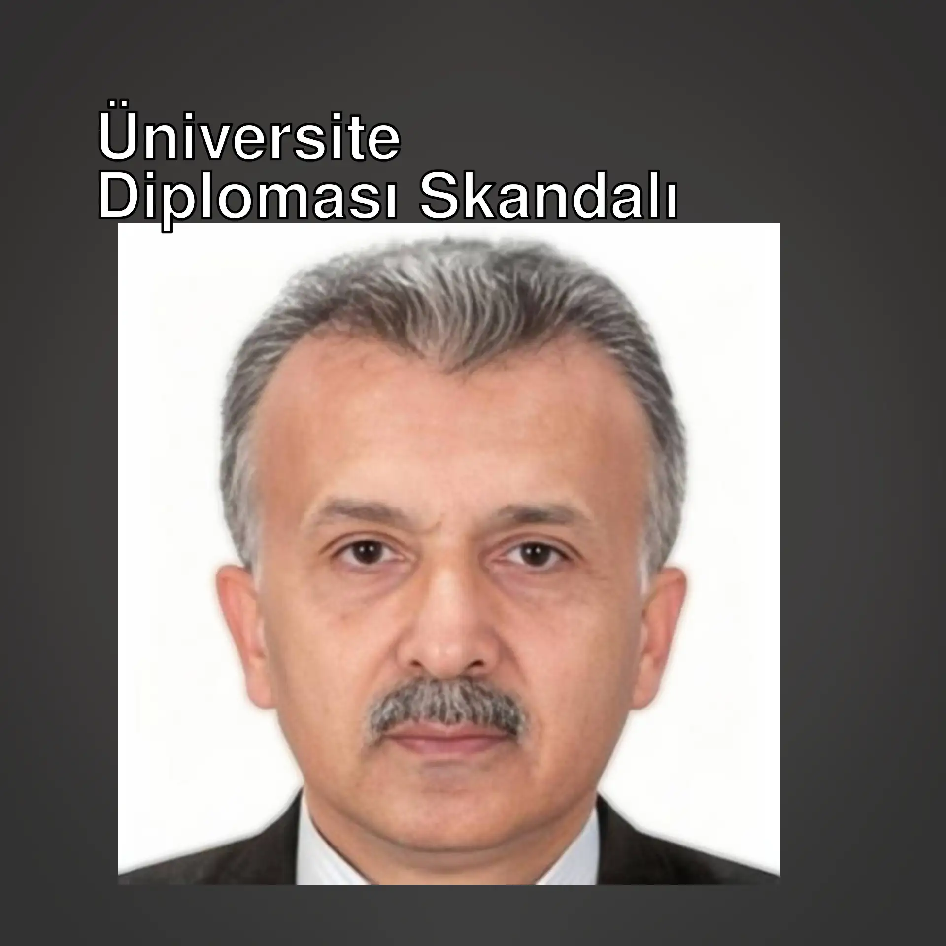 Bir adam, bıyıklı.