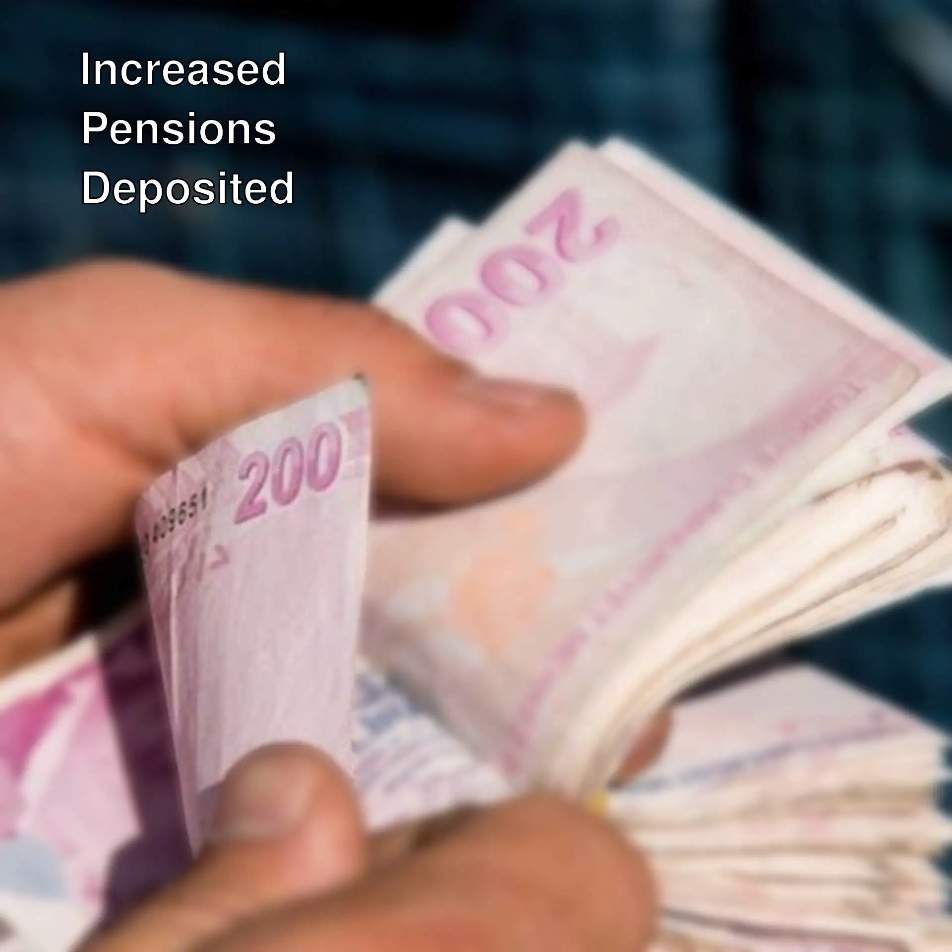 A person holding a stack of money. A person holding a stack of money.