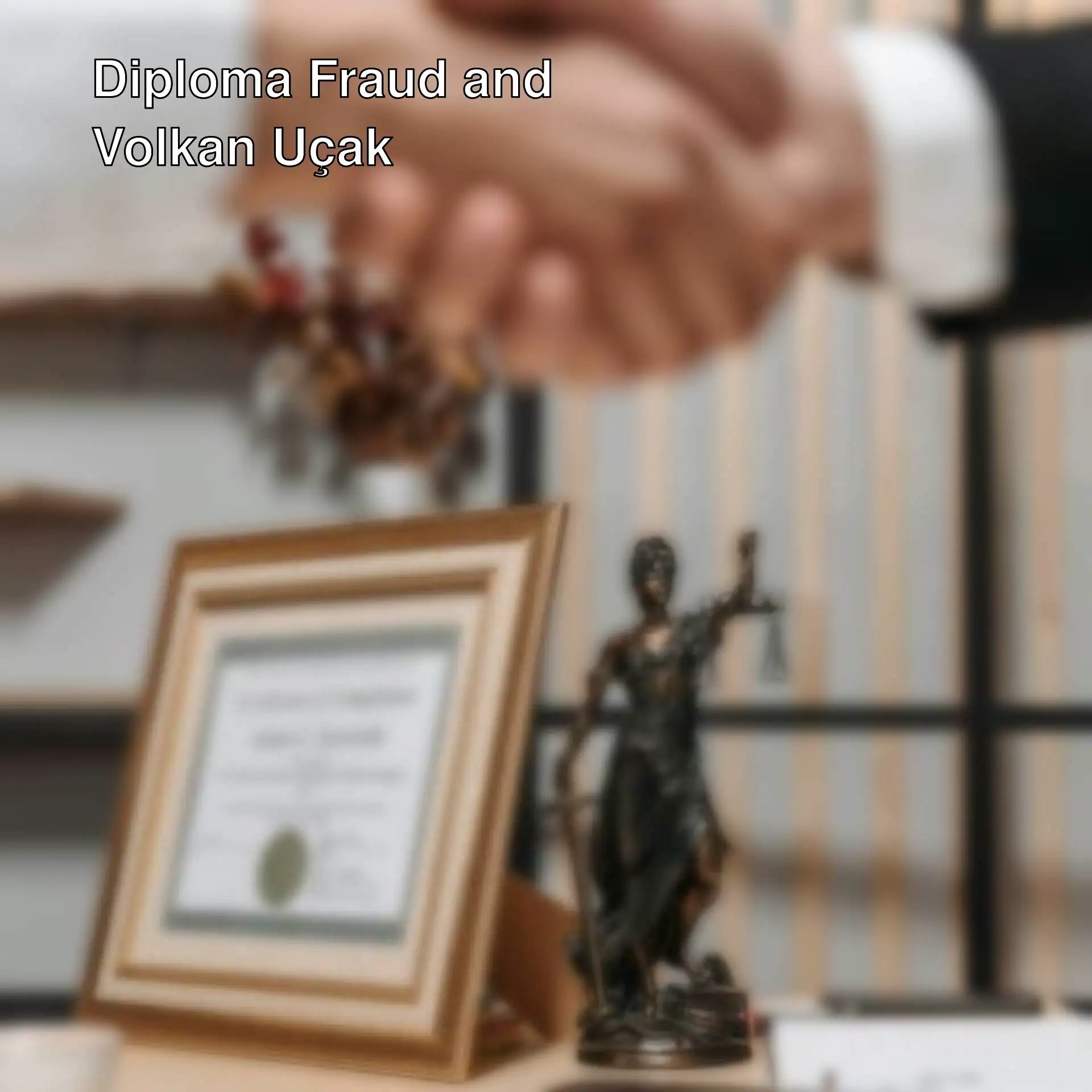 An image related to Volkan Uçak's diploma fraud scandal.