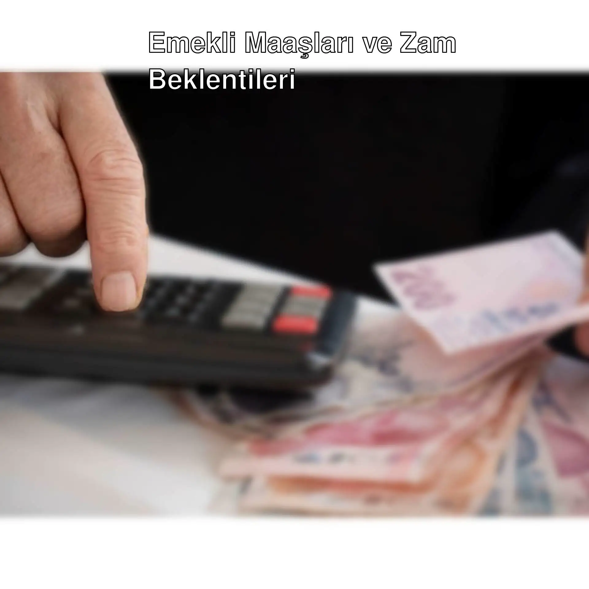 Bir kişi maaş hesaplamak için hesap makinesi kullanıyor.