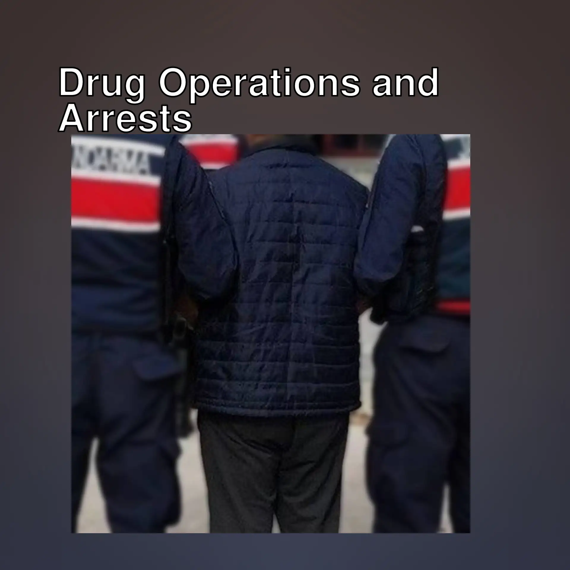 A photo taken during a drug operation in Ankara.