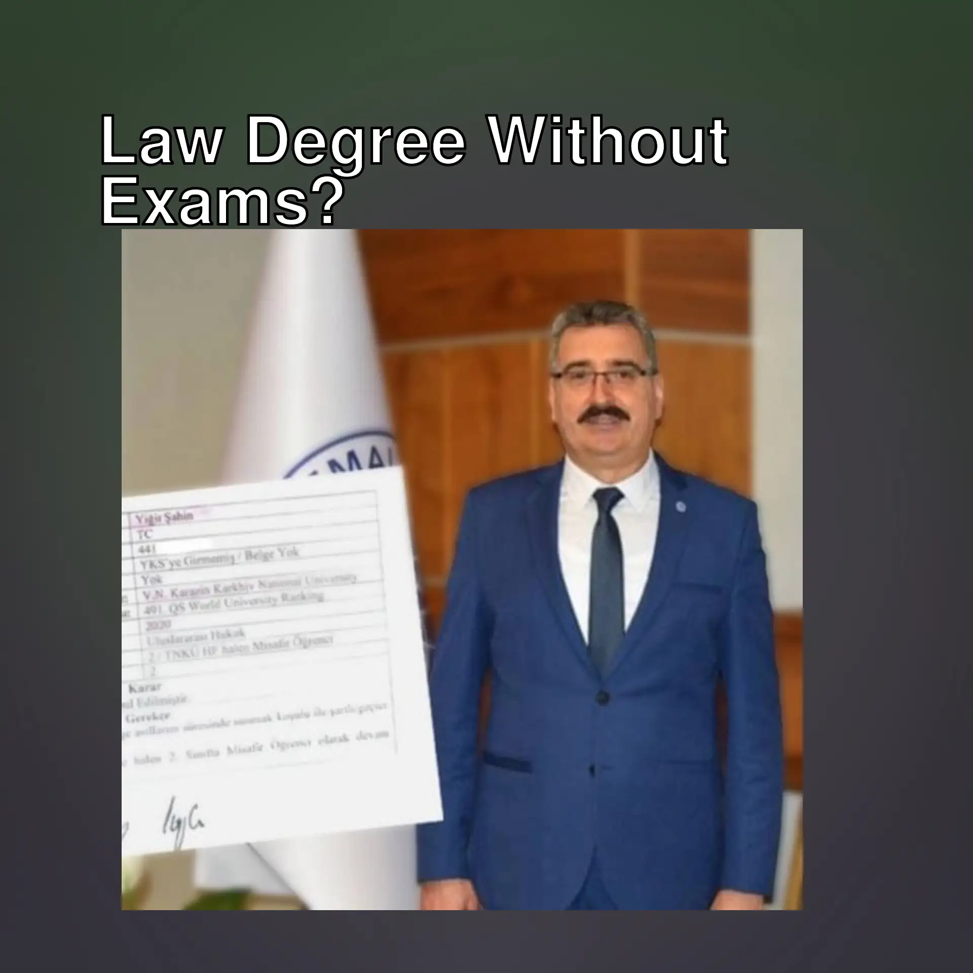 Rector Mümin Şahin speaks about the university diploma issue. Rector Mümin Şahin speaks about the university diploma issue.