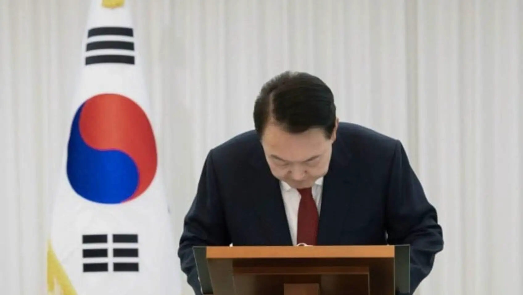 Former President Yoon at a press conference. Former President Yoon at a press conference.