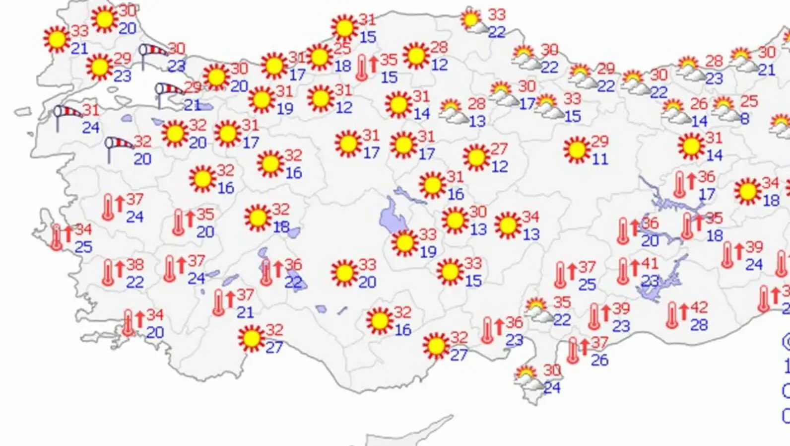 Weather map. Weather map.