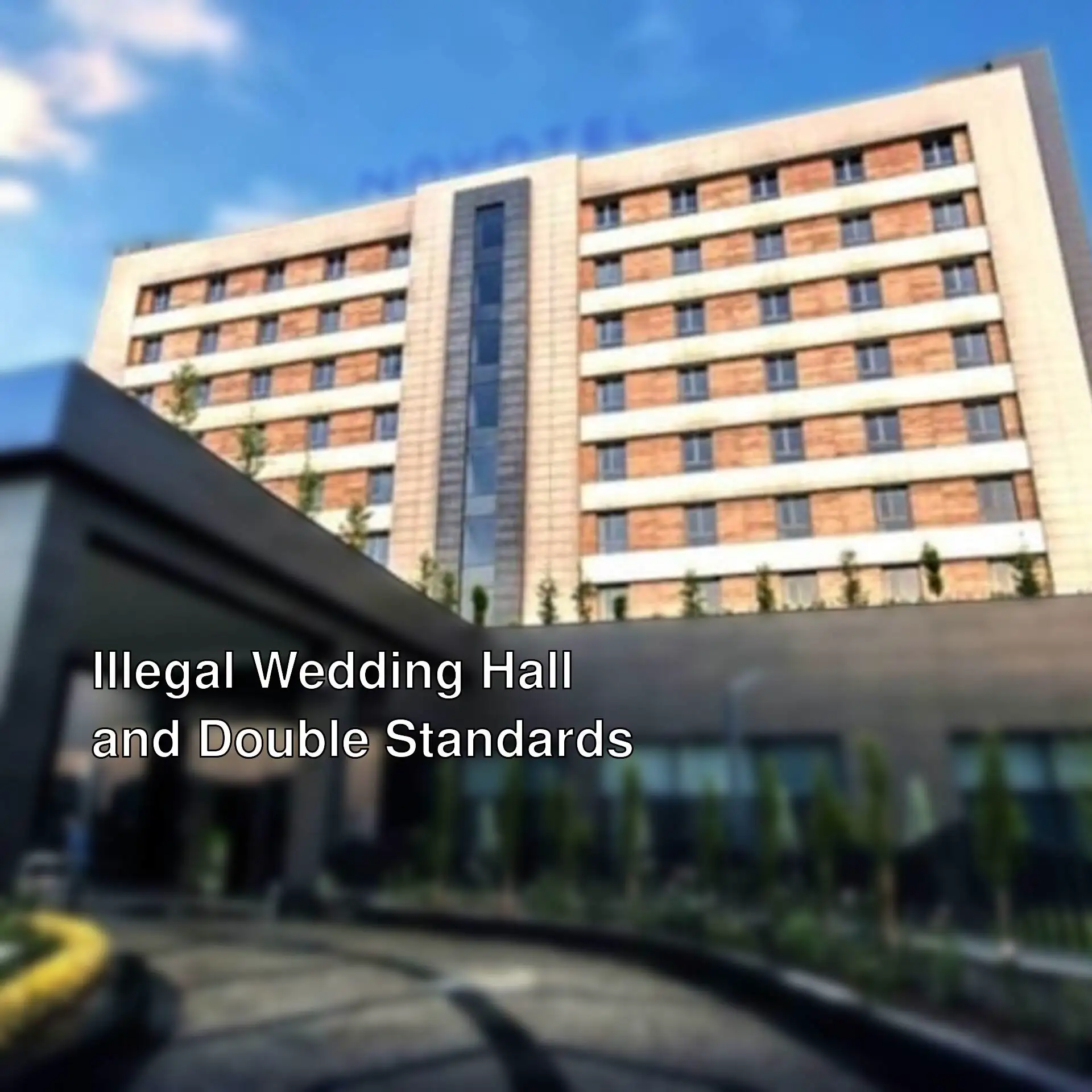 Illegal wedding hall construction in Diyarbakır. Illegal wedding hall construction in Diyarbakır.