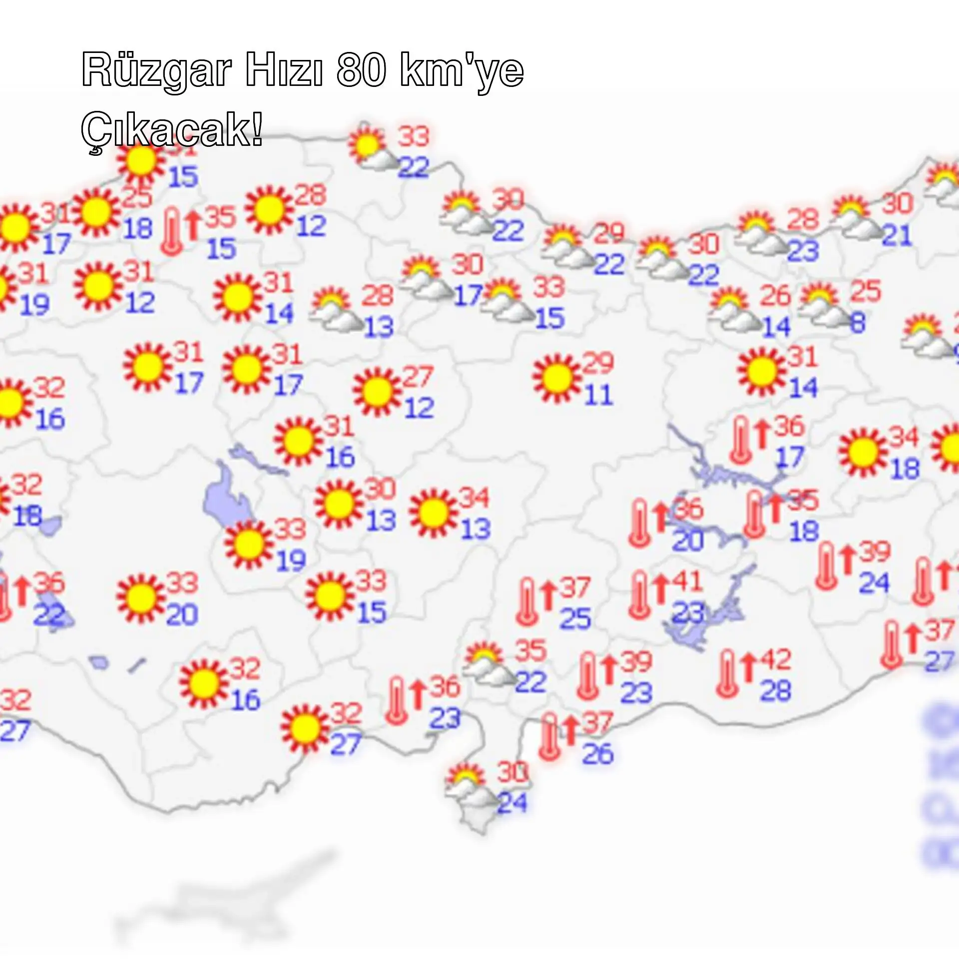 Hava durumu haritası Hava durumu haritası