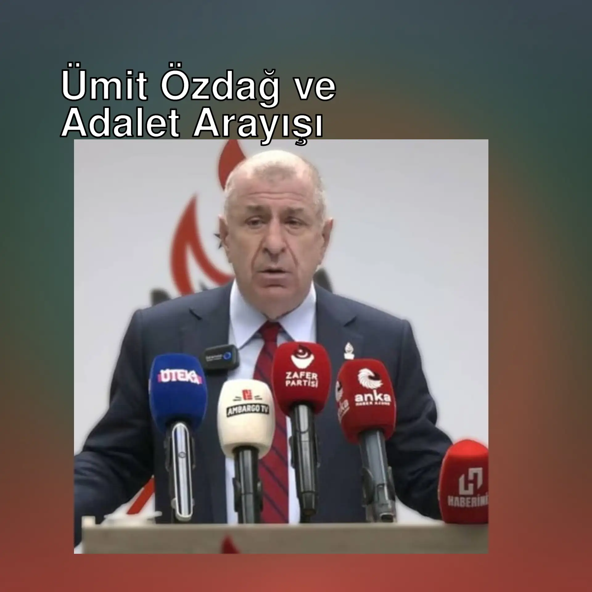 Ümit Özdağ, basın toplantısında konuşuyor. Ümit Özdağ, basın toplantısında konuşuyor.