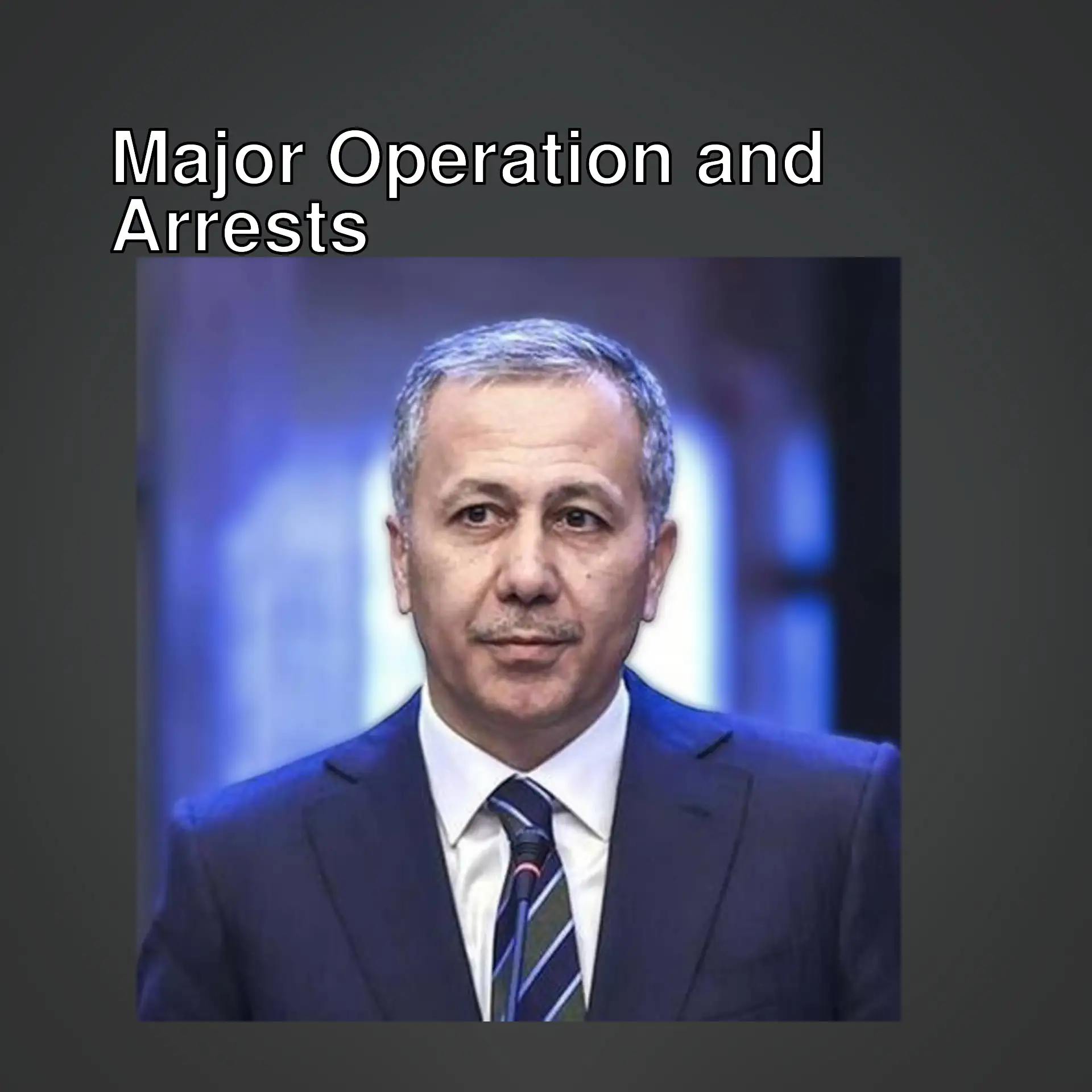 Suspects arrested in the organized crime operation. Suspects arrested in the organized crime operation.