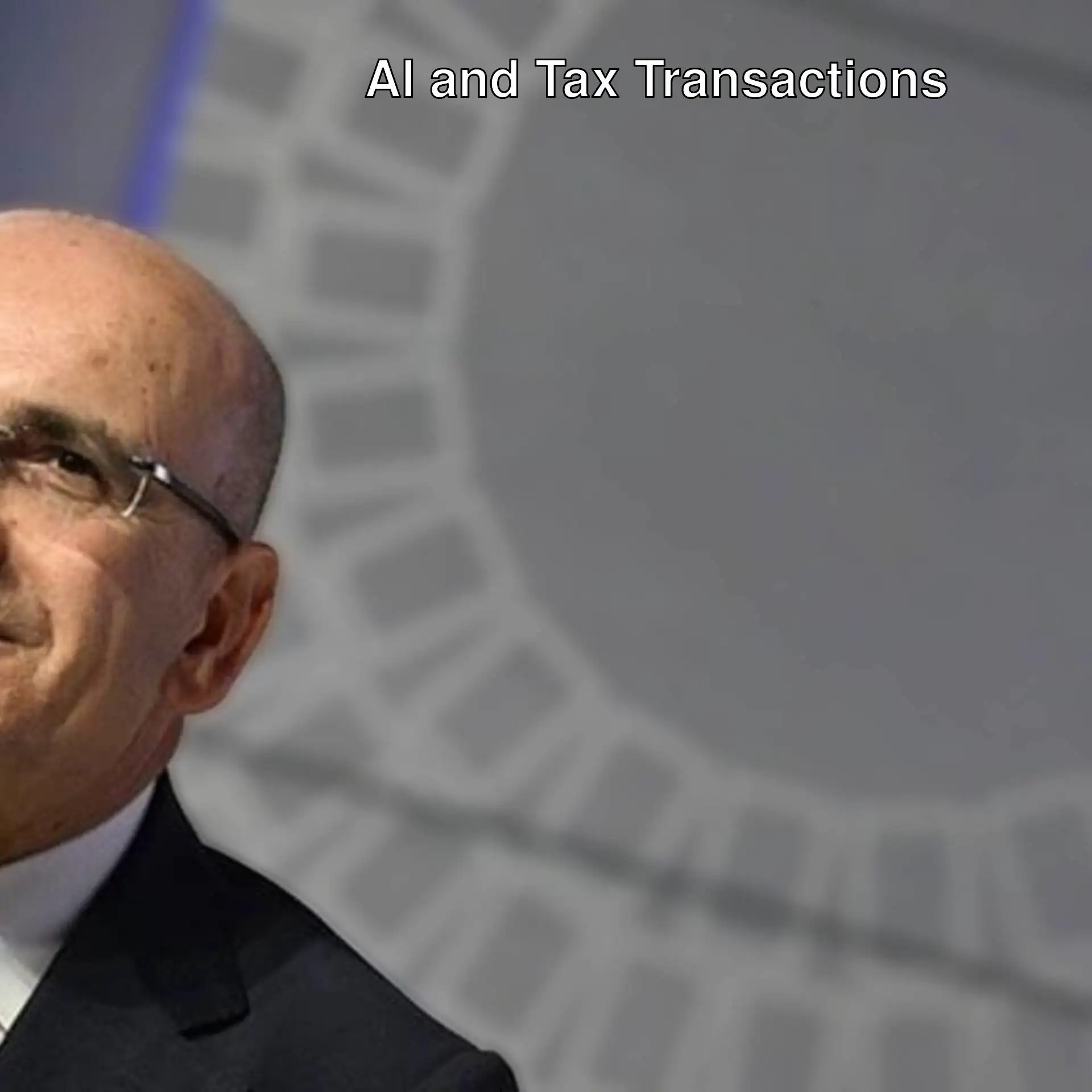 Mehmet Şimşek explaining tax processes with artificial intelligence. Mehmet Şimşek explaining tax processes with artificial intelligence.
