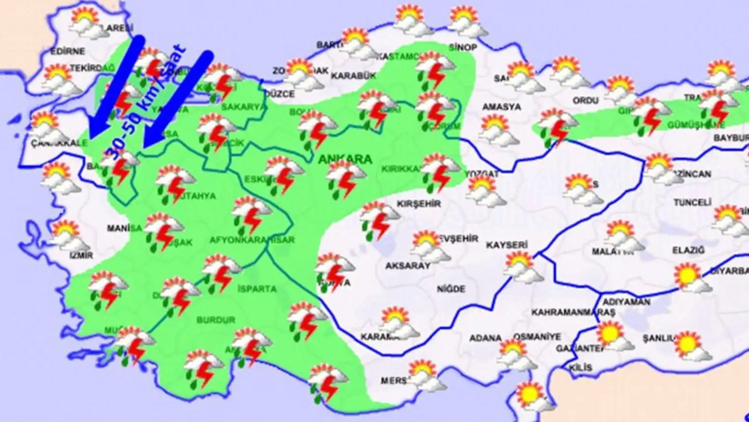 Weather map. Weather map.