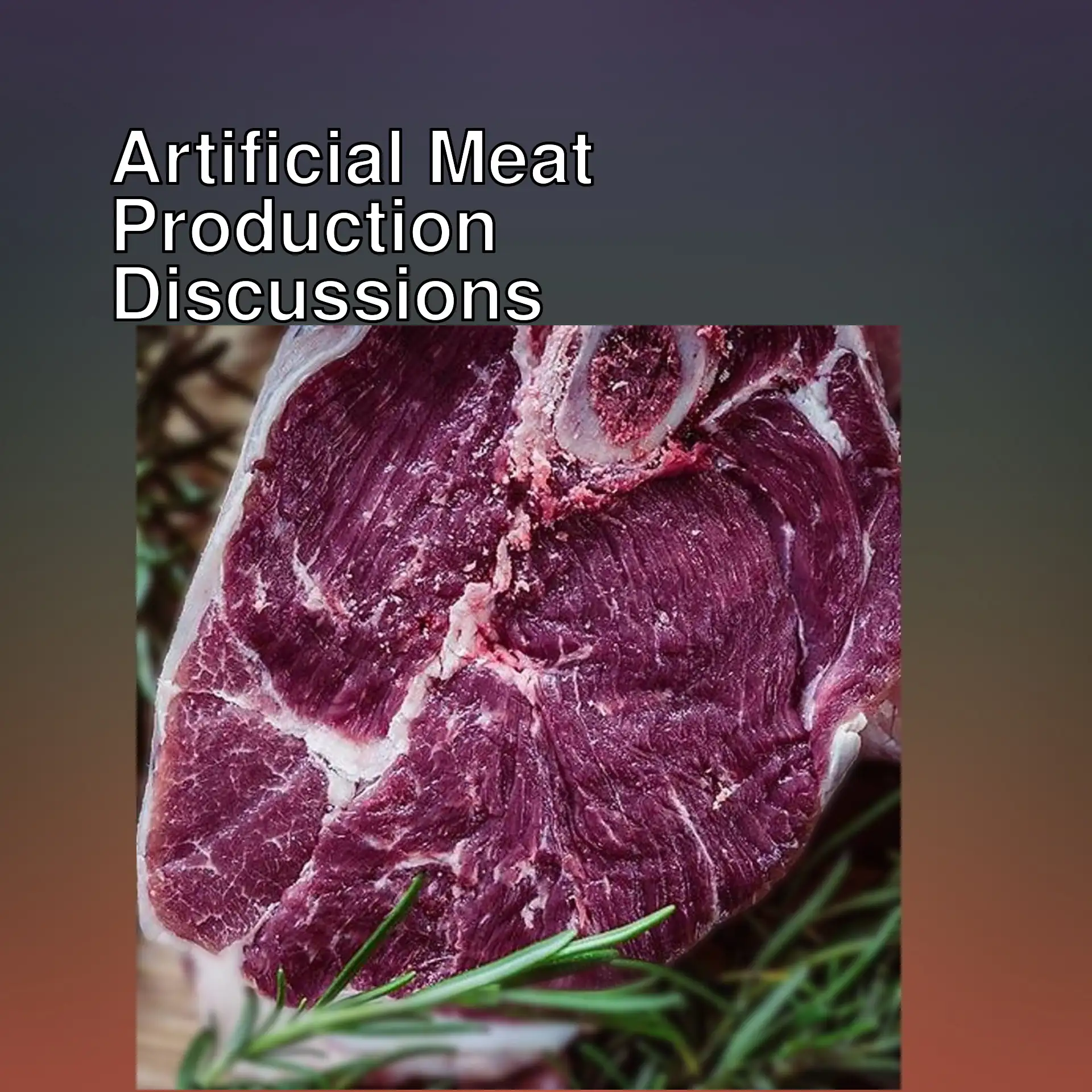 An image related to artificial meat production. An image related to artificial meat production.