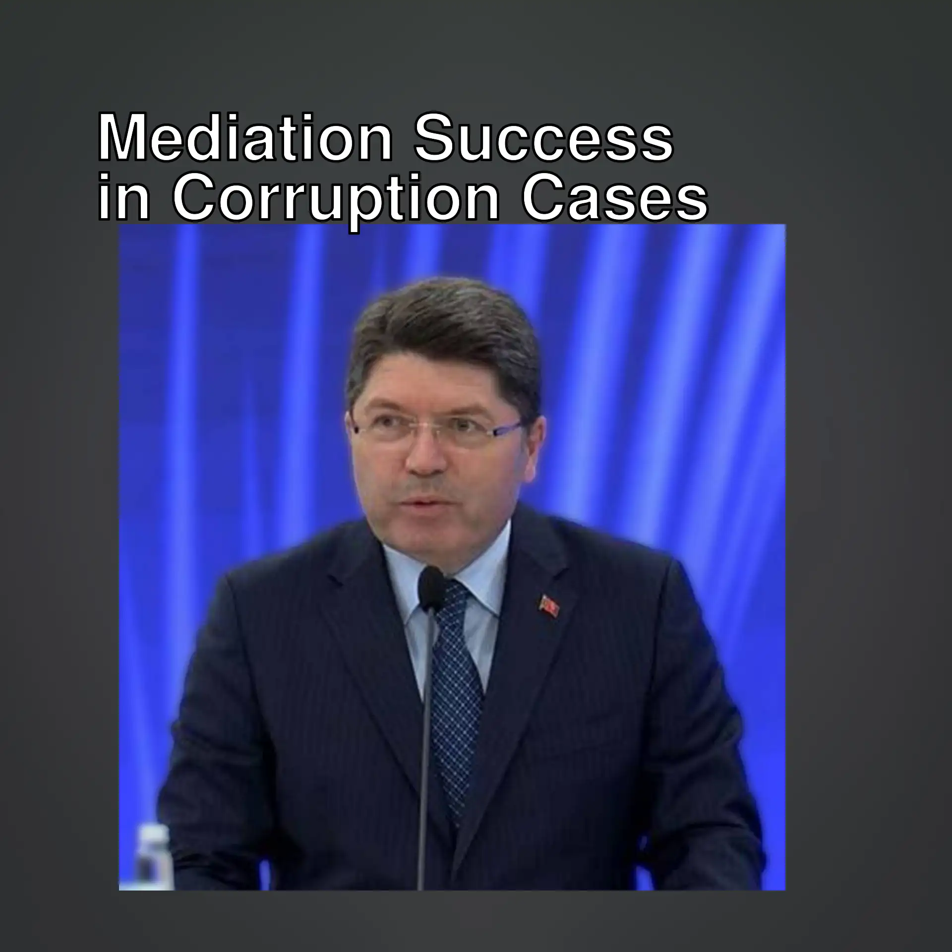 Minister Tunç provides information about the mediation application. Minister Tunç provides information about the mediation application.